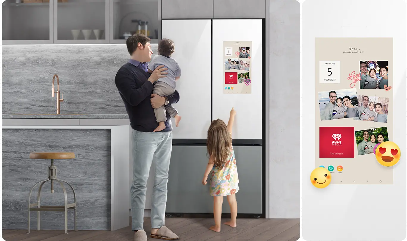 RF30BB69006M Samsung Bespoke 30 cu ft French Door Refrigerator - White/Gray Glass-12