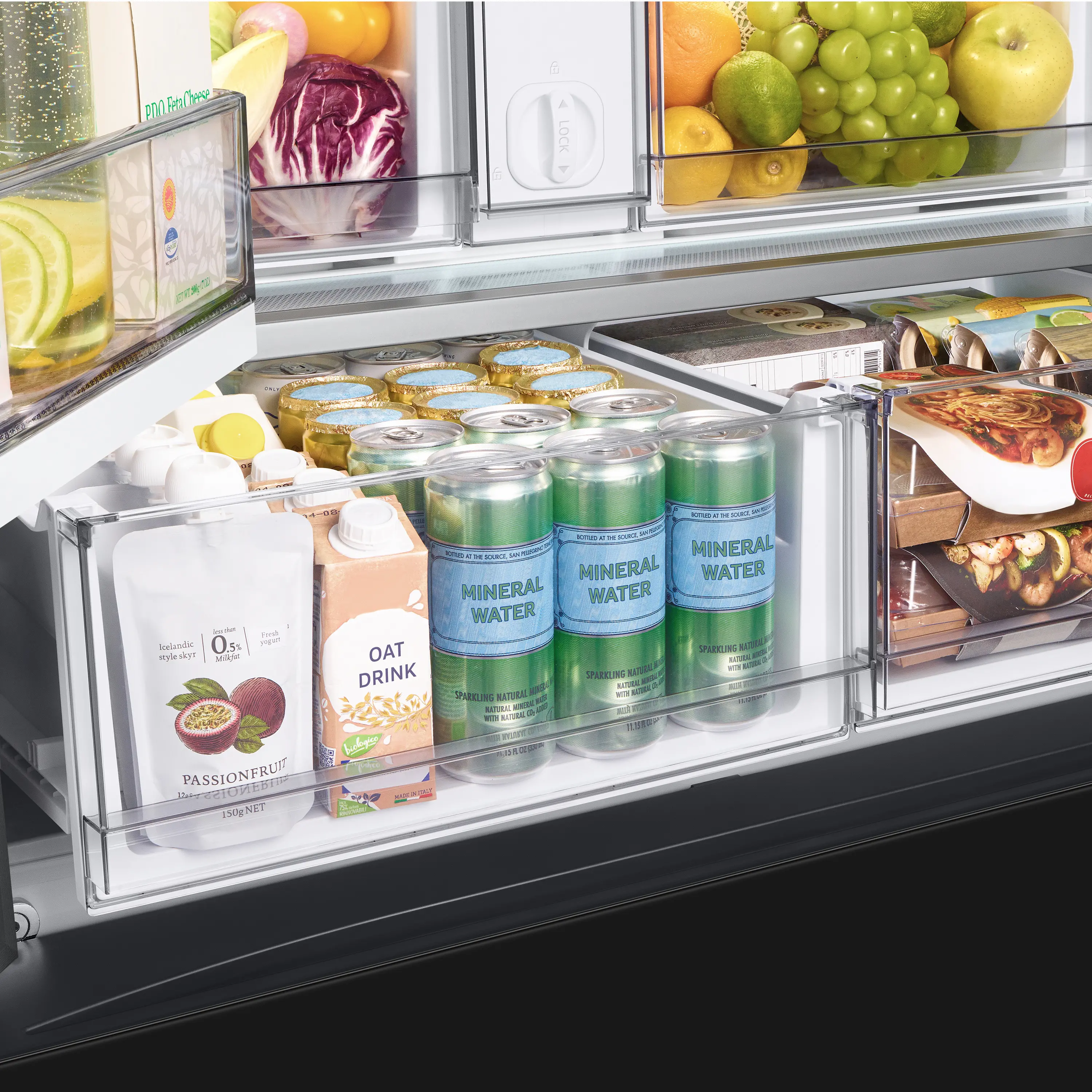 RF24BB6900AC Samsung Bespoke 24 cu ft French Door Refrigerator - Counter Depth Panel Ready-11