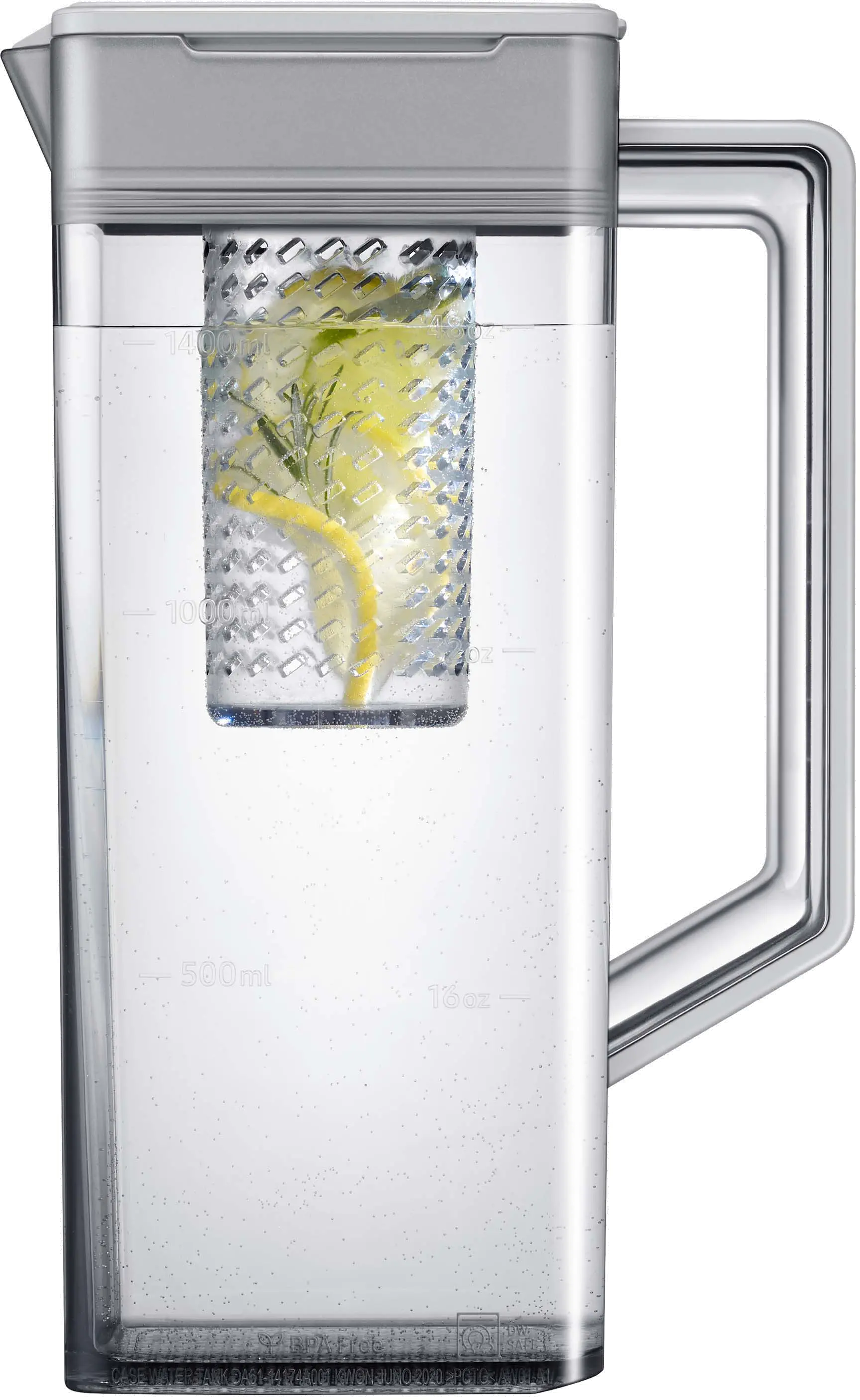 RF24BB69006M Samsung Bespoke 24 cu ft French Door Refrigerator - Counter Depth Gray & White Glass-12