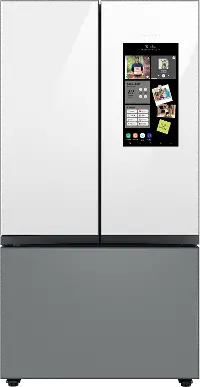 RF24BB69006M Samsung Bespoke 24 cu ft French Door Refrigerator - Counter Depth Gray & White Glass
