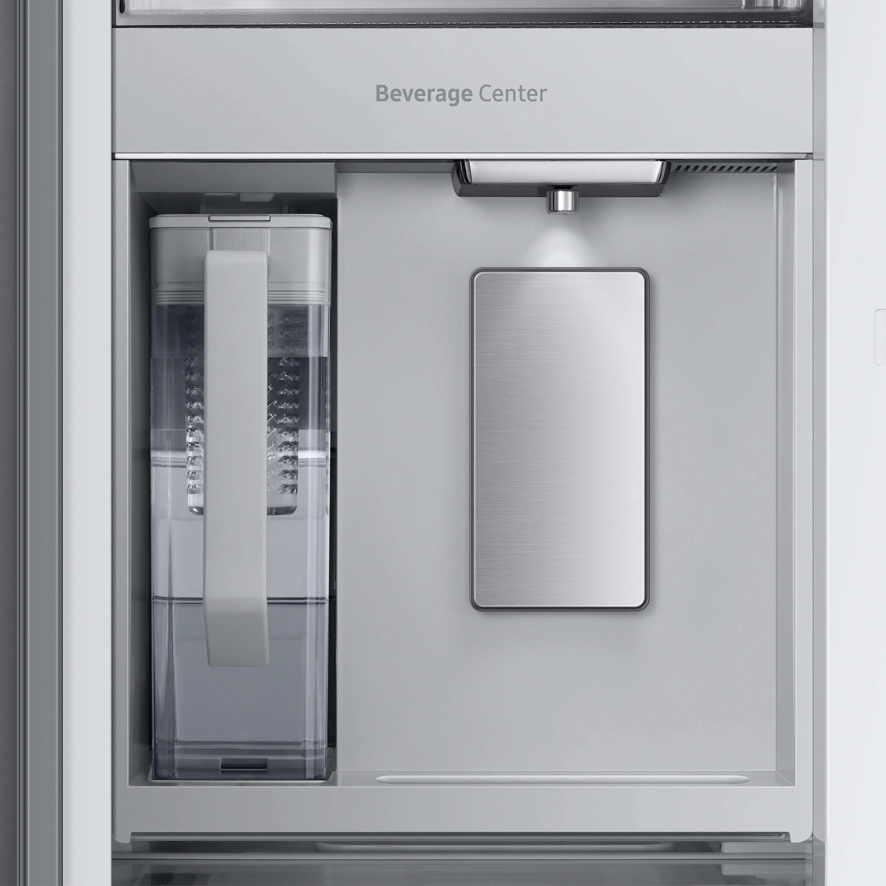RF24BB69006M Samsung Bespoke 24 cu ft French Door Refrigerator - Counter Depth Gray & White Glass-2