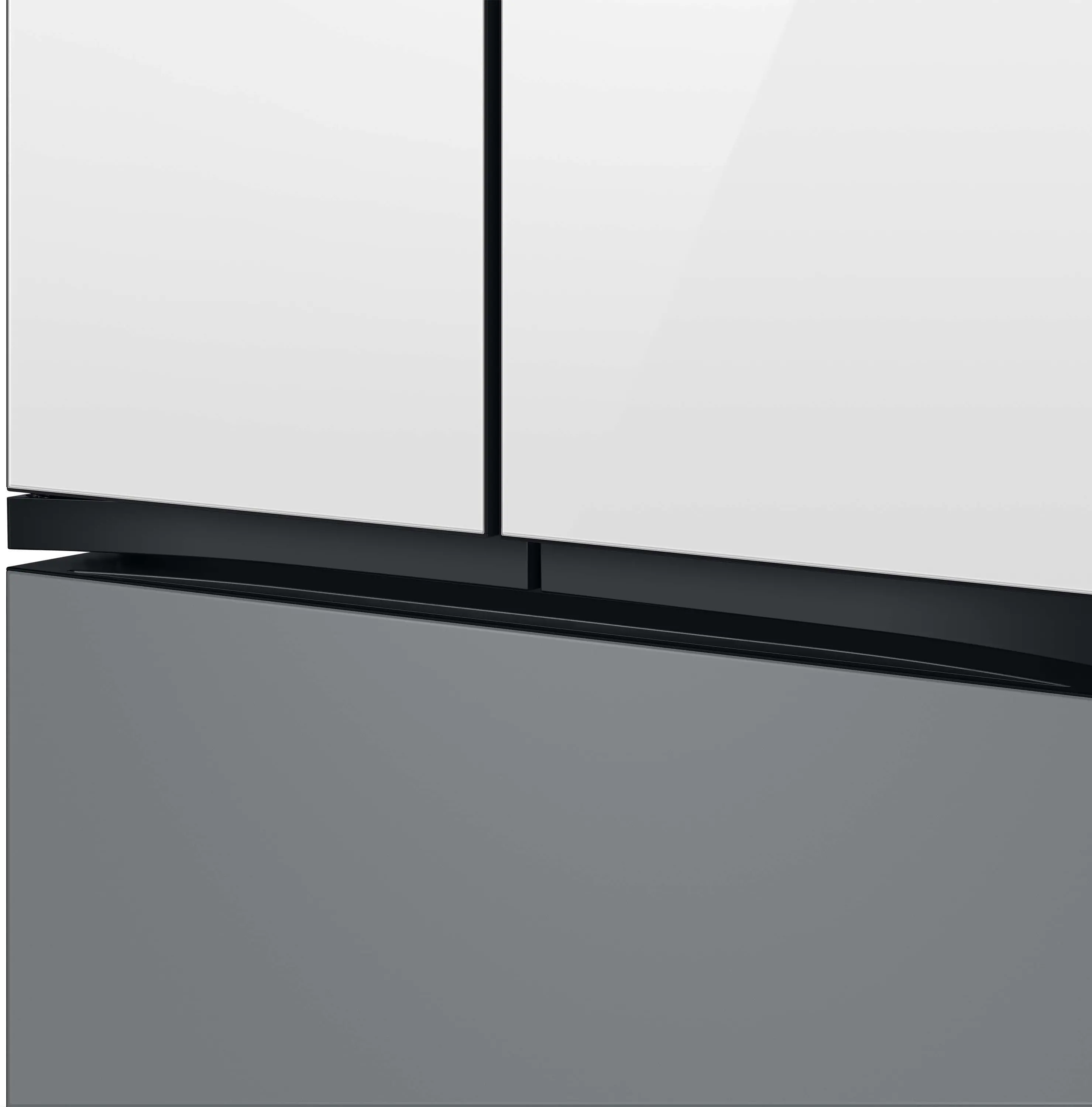 RF24BB69006M Samsung Bespoke 24 cu ft French Door Refrigerator - Counter Depth Gray & White Glass-7