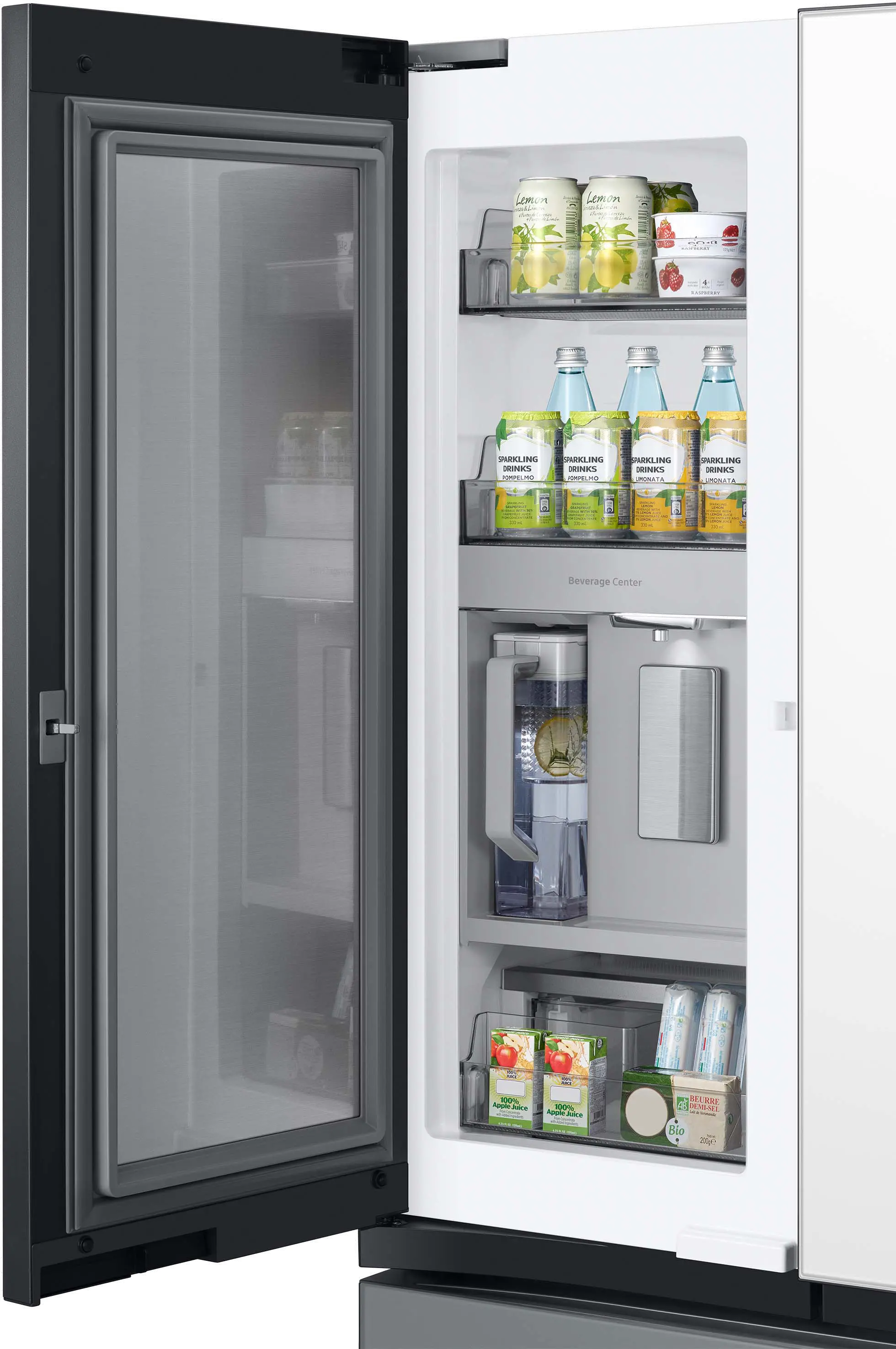 RF24BB69006M Samsung Bespoke 24 cu ft French Door Refrigerator - Counter Depth Gray & White Glass-8