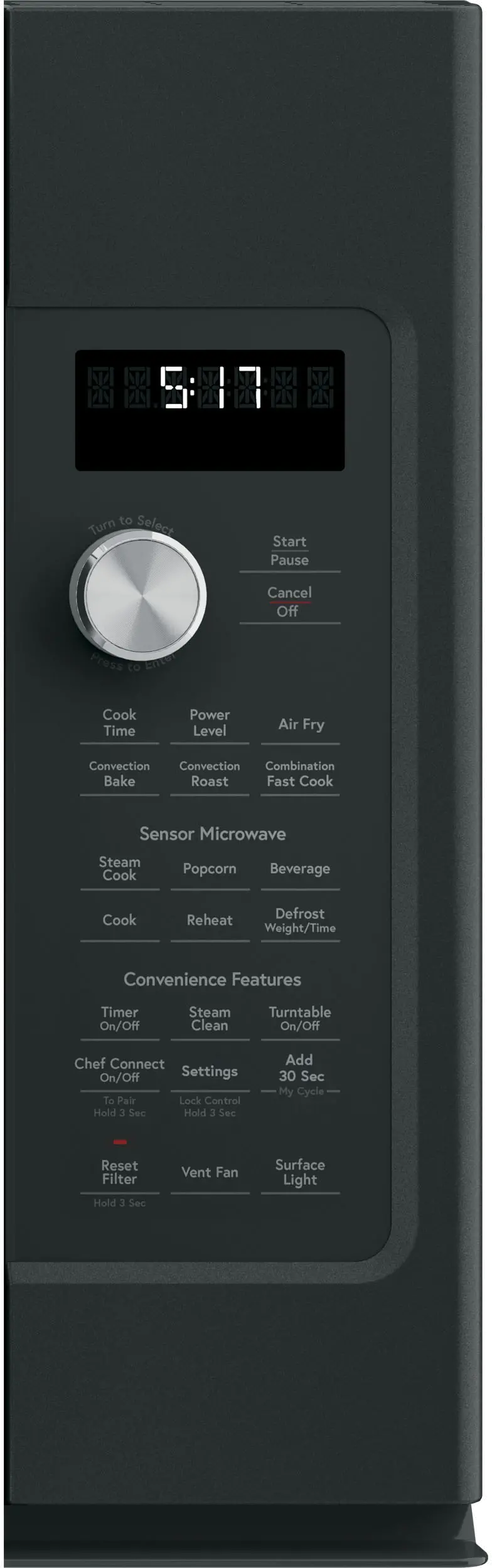 CVM517P3RD1 Cafe 1.7 cu ft Over the Range Microwave - Matte Black-2