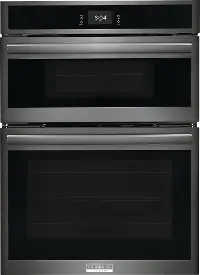 GCWM3067AD Frigidaire Gallery 7 cu ft Combination Wall Oven - Black Stainless Steel 30 Inch