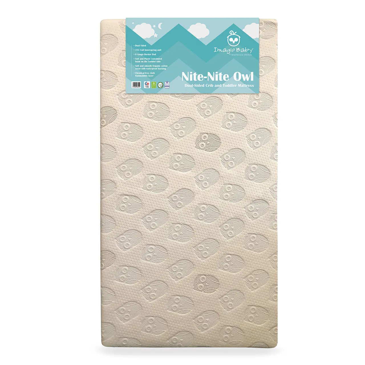 Imagio Baby Nite-Nite Owl Crib Mattress-1