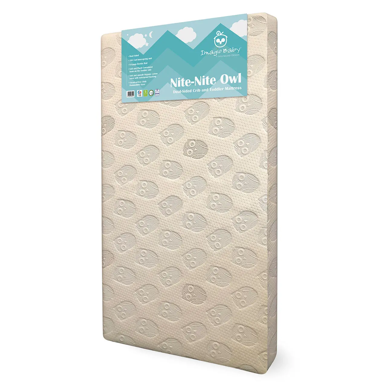 Imagio Baby Nite-Nite Owl Crib Mattress-2