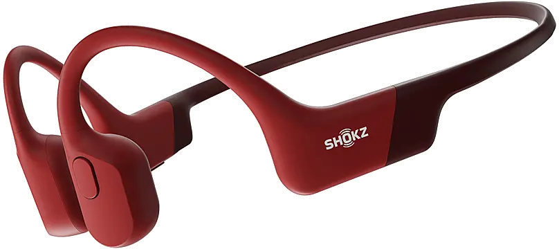 S803-ST-RD-US Shokz OpenRun Bone Conduction Open-Ear Endurance Headphones - Red-1