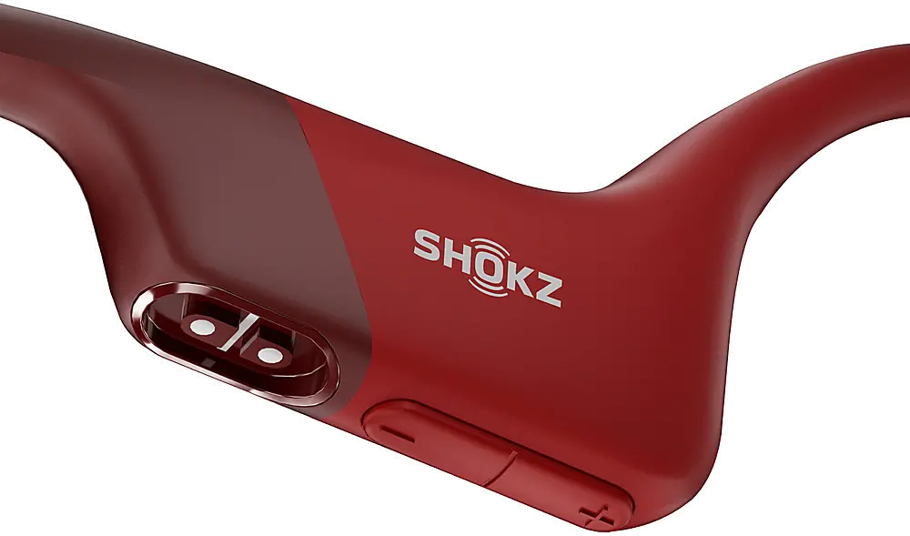 S803-ST-RD-US Shokz OpenRun Bone Conduction Open-Ear Endurance Headphones - Red-2