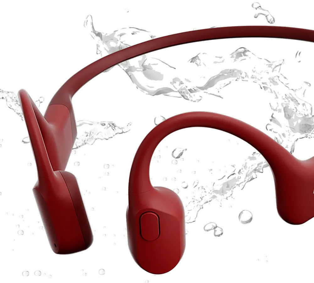 S803-ST-RD-US Shokz OpenRun Bone Conduction Open-Ear Endurance Headphones - Red-4
