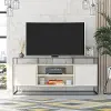 Camley White 54  TV Stand