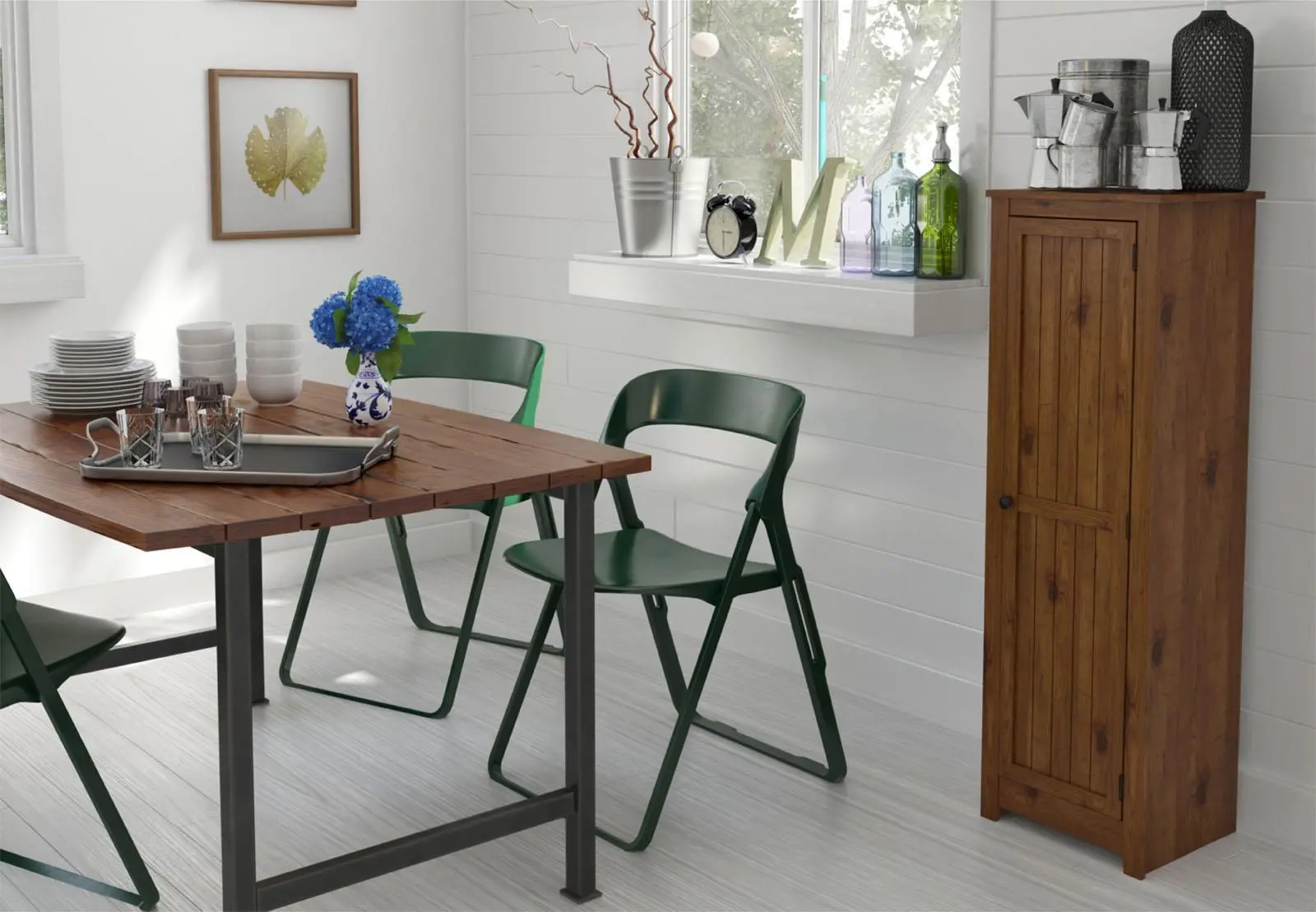 Milford Pine Single Door Storage Pantry-6