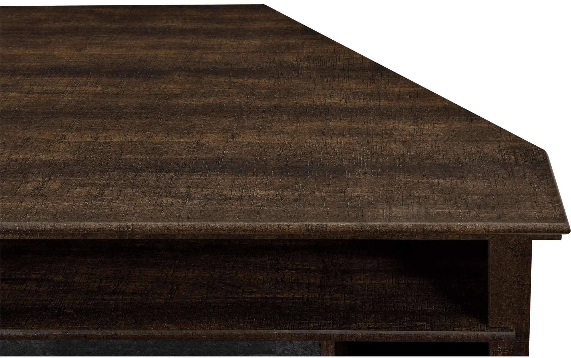 Overland Dark Brown Electric Corner Fireplace 50  TV Stand-5