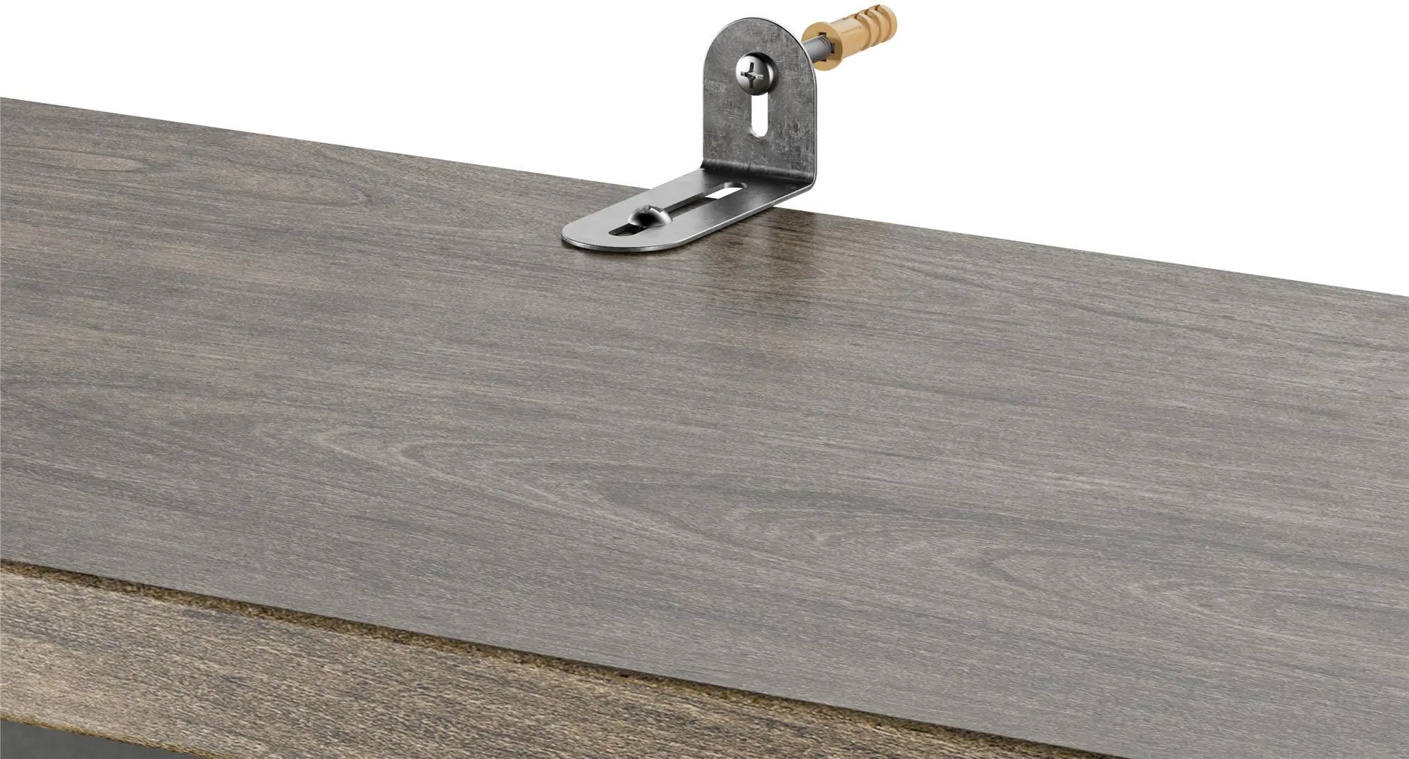Ashlar Weathered Oak Over the Toilet Storage-4
