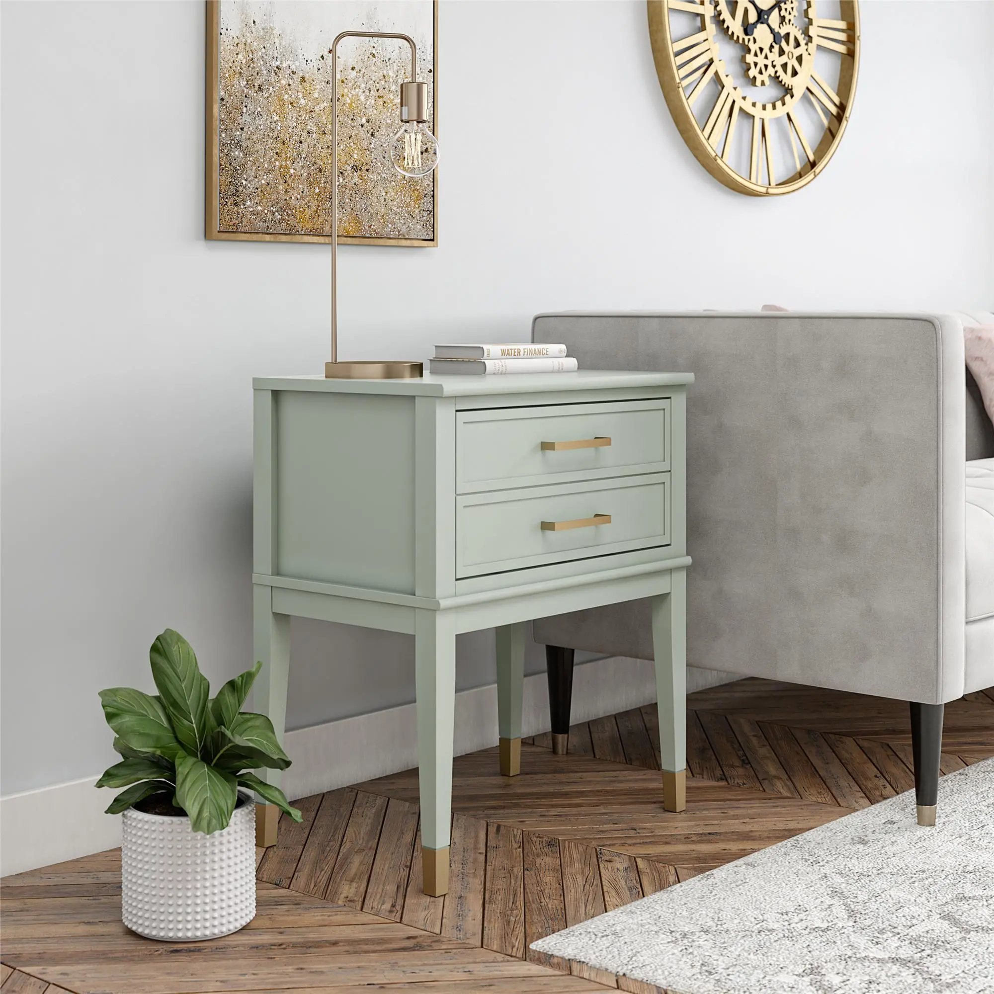 Westerleigh Light Green End Table-3