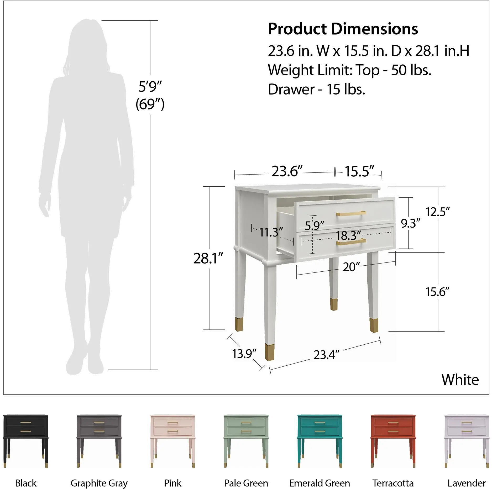Westerleigh Light Green End Table-1