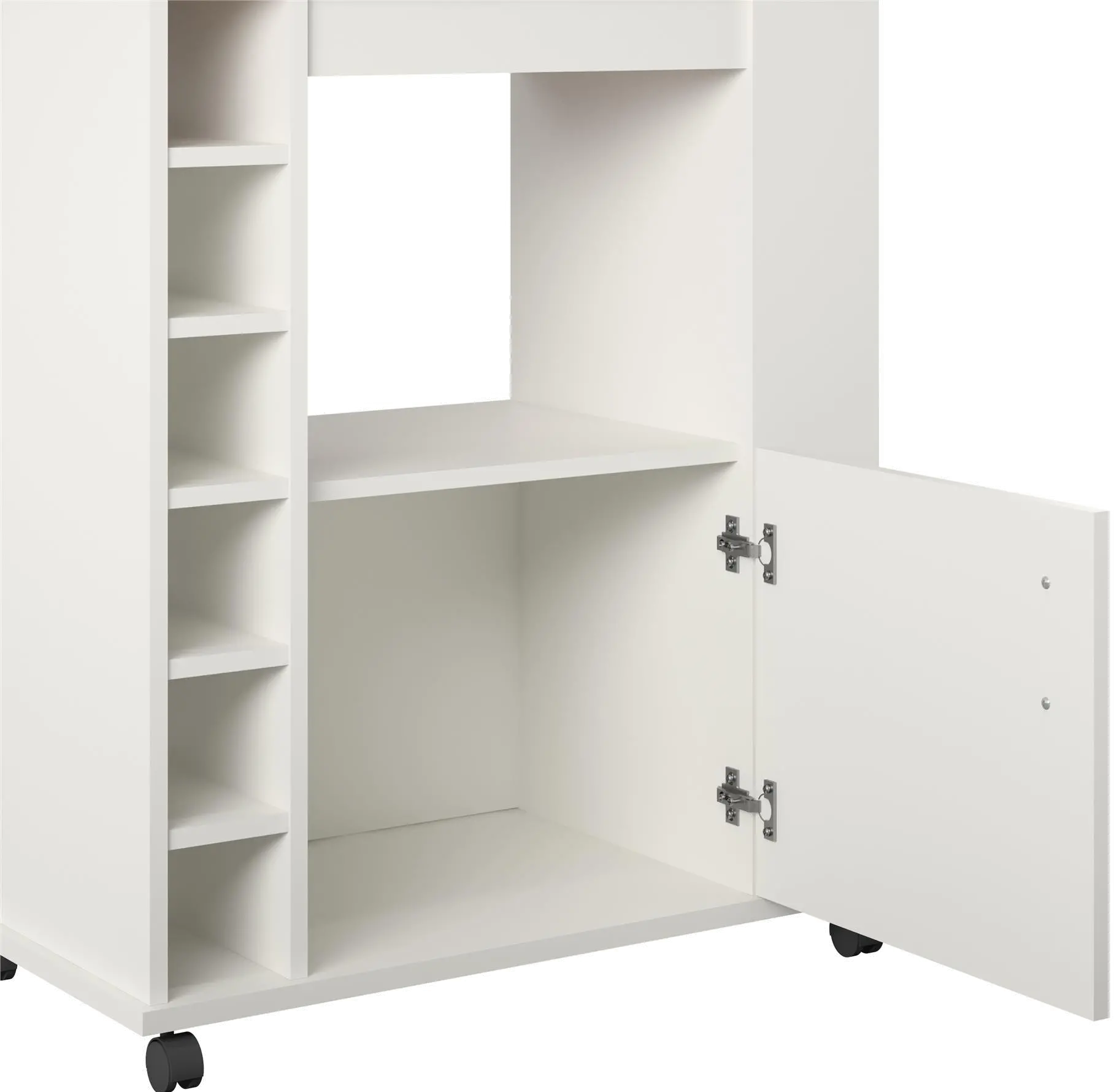 Williams White Kitchen Cart-5