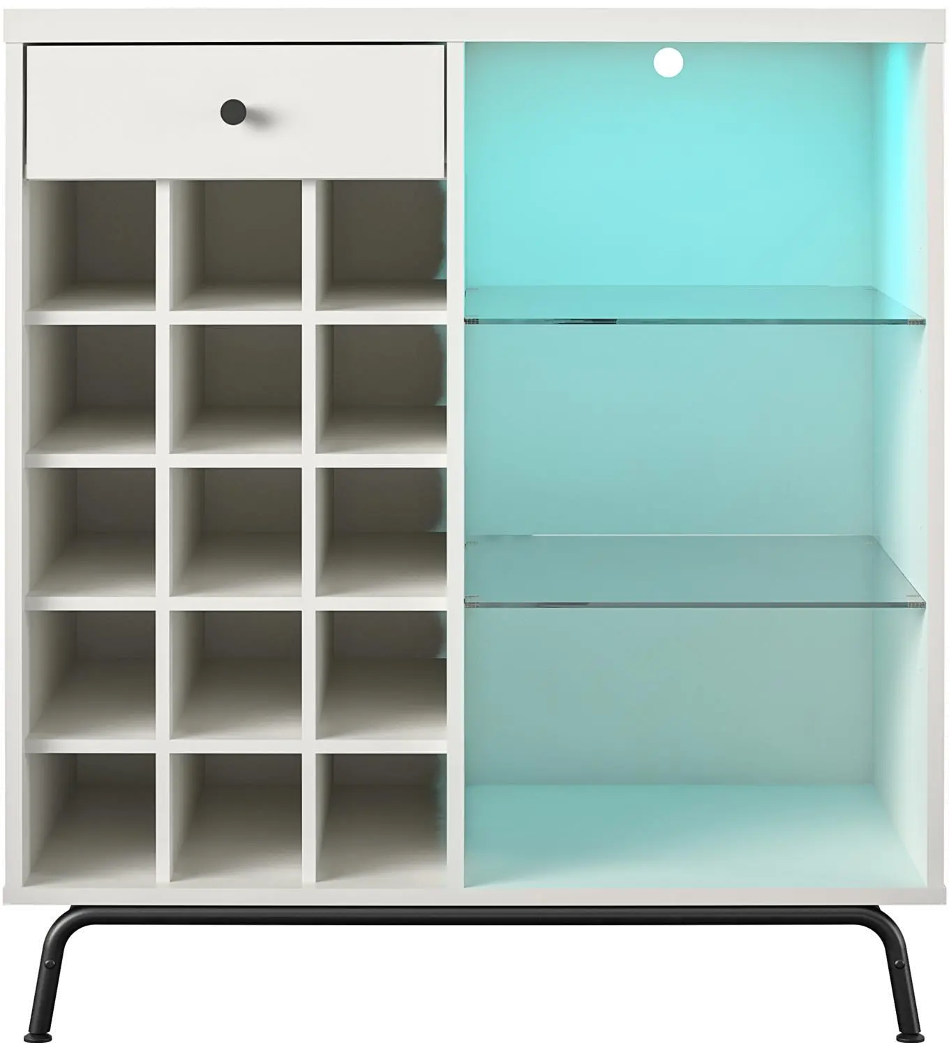 Melbourne White Bar Cabinet-4