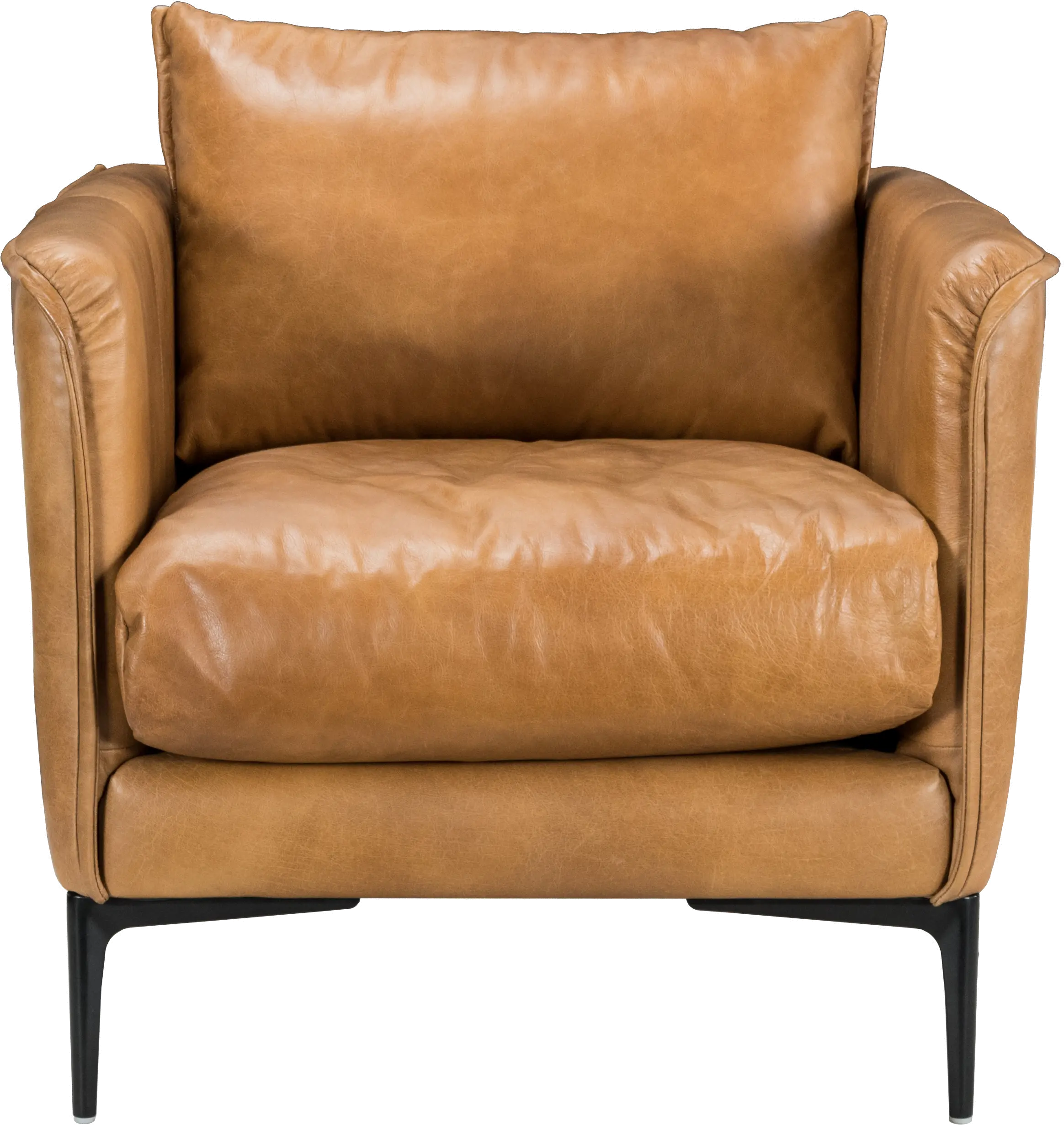 Abigail Saddle Tan Club Chair-1