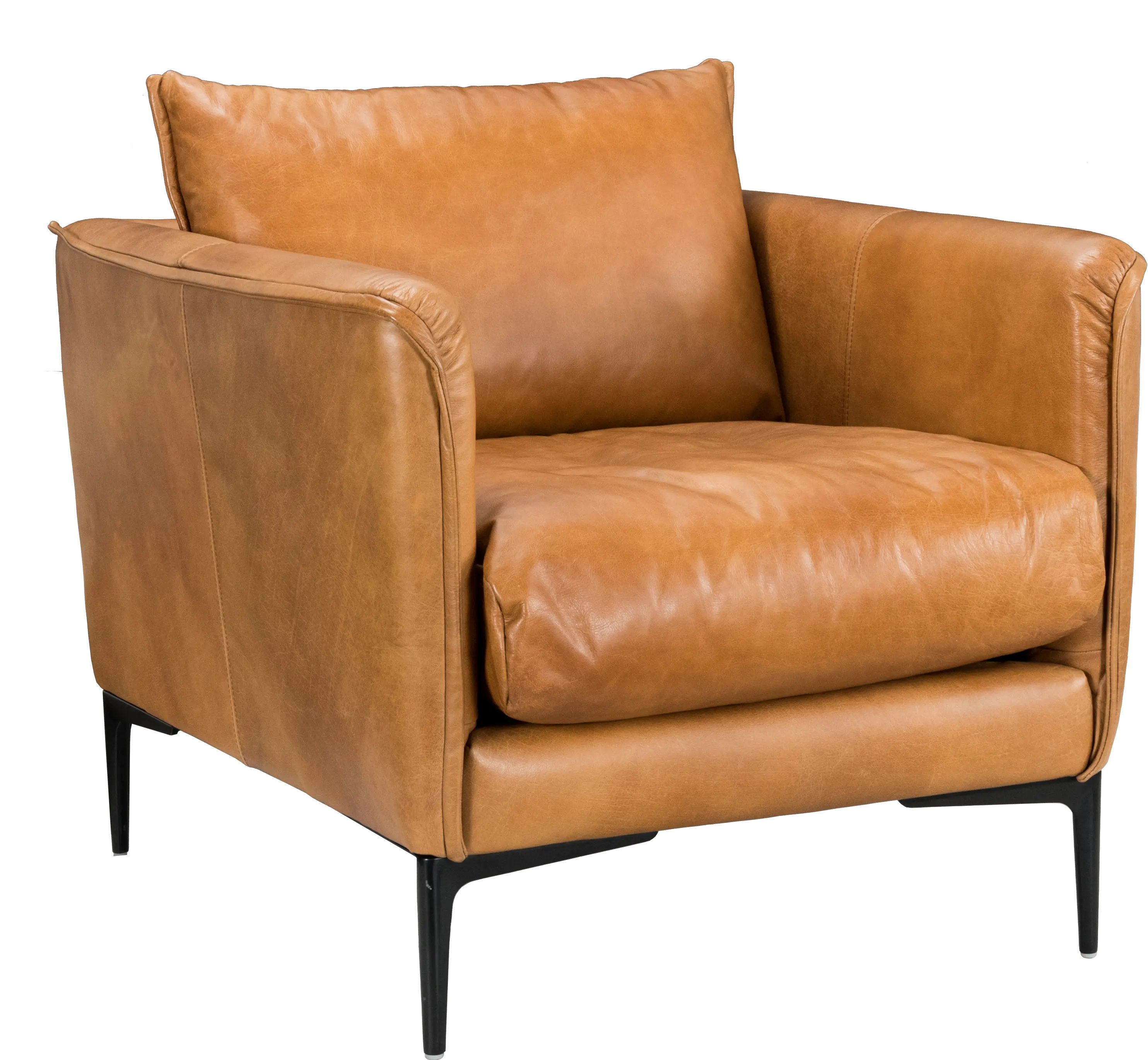 Abigail Saddle Tan Club Chair-3