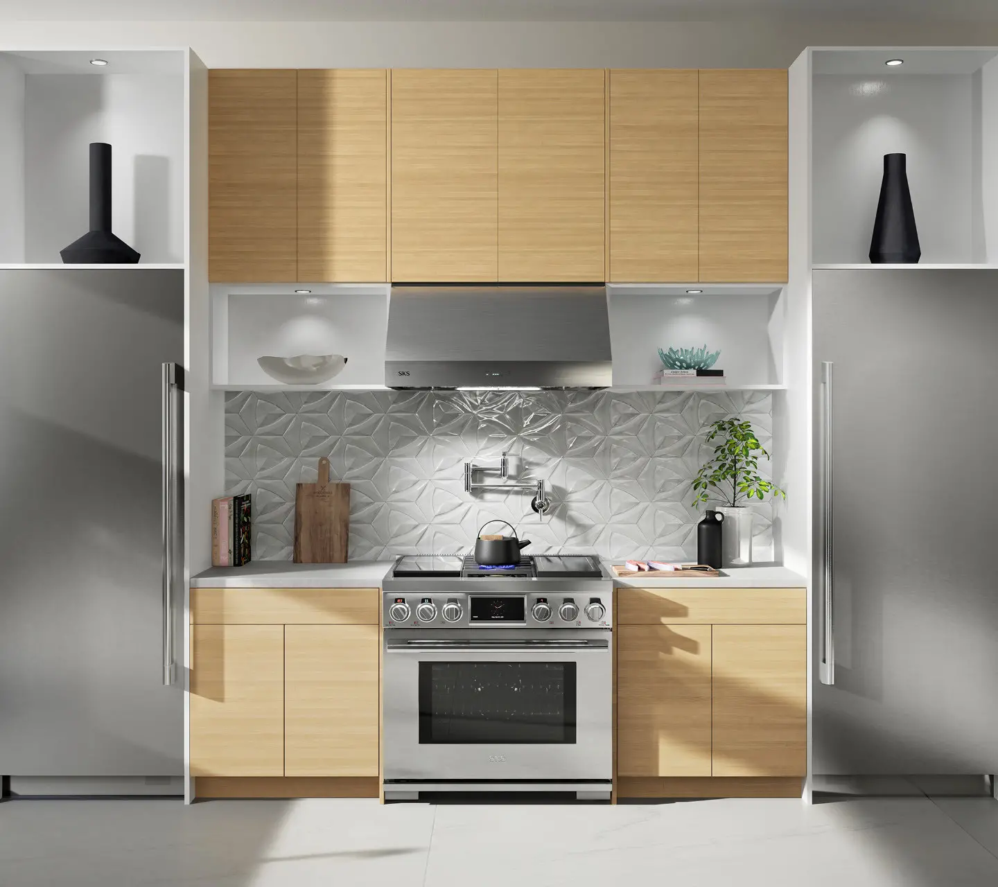 SKSGR360S Signature Kitchen 6.3 cu ft Gas Range - Stainless Steel 36 Inch-2