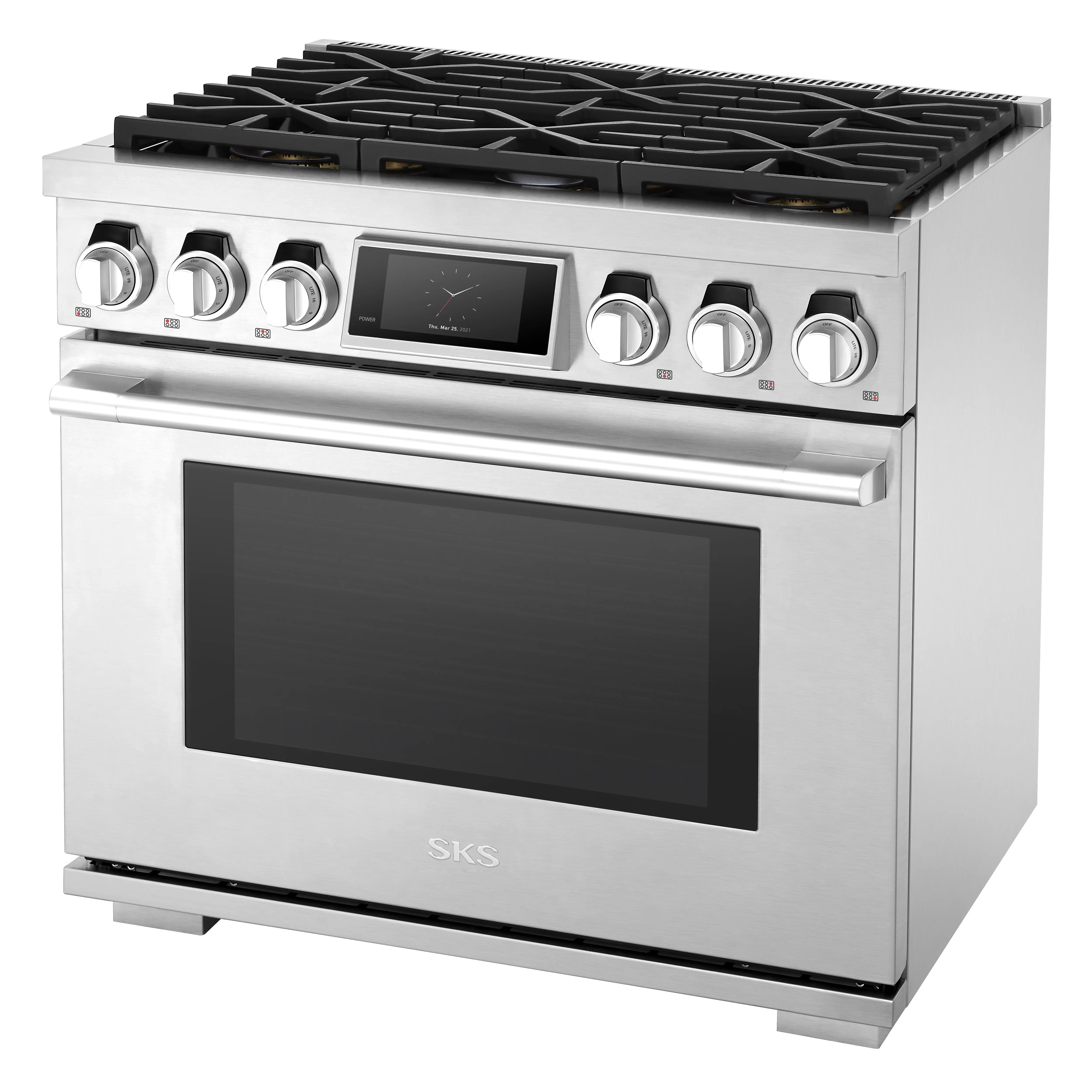 SKSGR360S Signature Kitchen 6.3 cu ft Gas Range - Stainless Steel 36 Inch-4