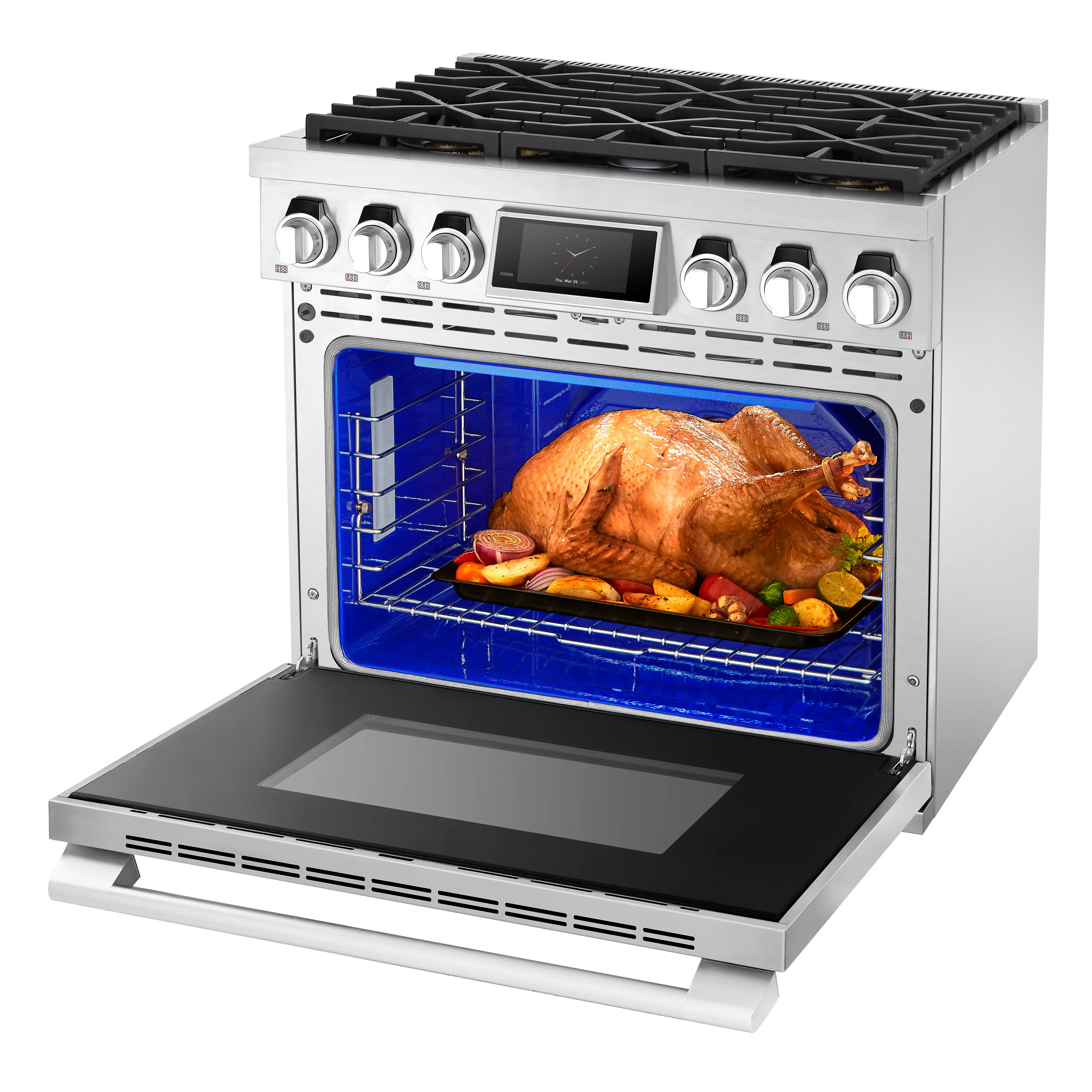 SKSGR360S Signature Kitchen 6.3 cu ft Gas Range - Stainless Steel 36 Inch-8