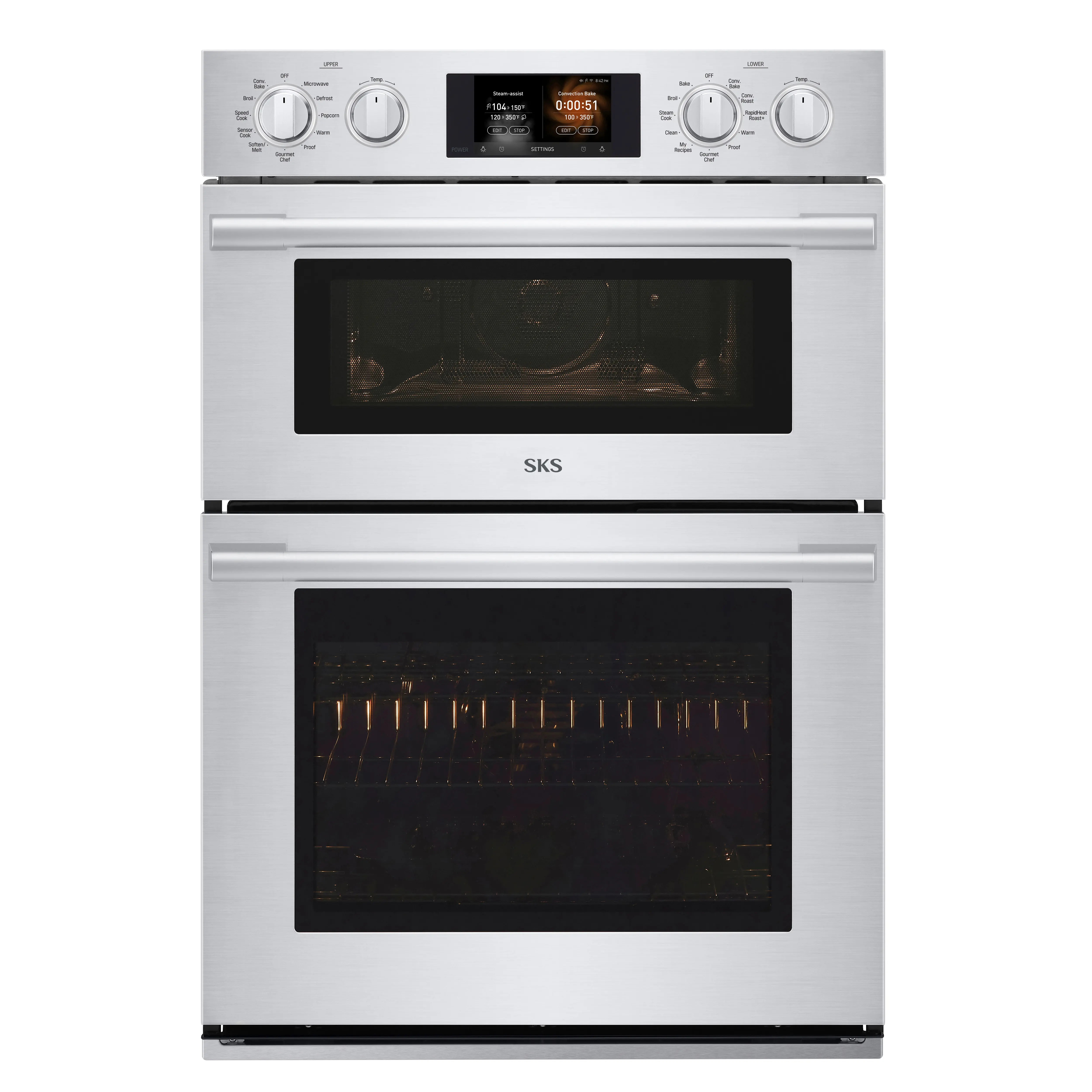 SKSCV3002S SKS 6.4 cu ft Combination Wall Oven - Stainless Steel 30 Inch-1