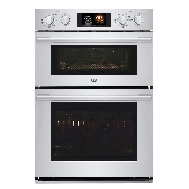 SKS 6.4 cu ft Combination Wall Oven - Stainless Steel 30 Inch