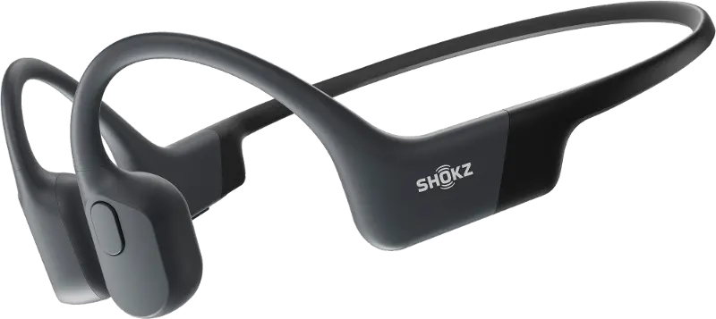 Shokz OpenRun Mini Bone Conduction Open-Ear Endurance Headphones - Black