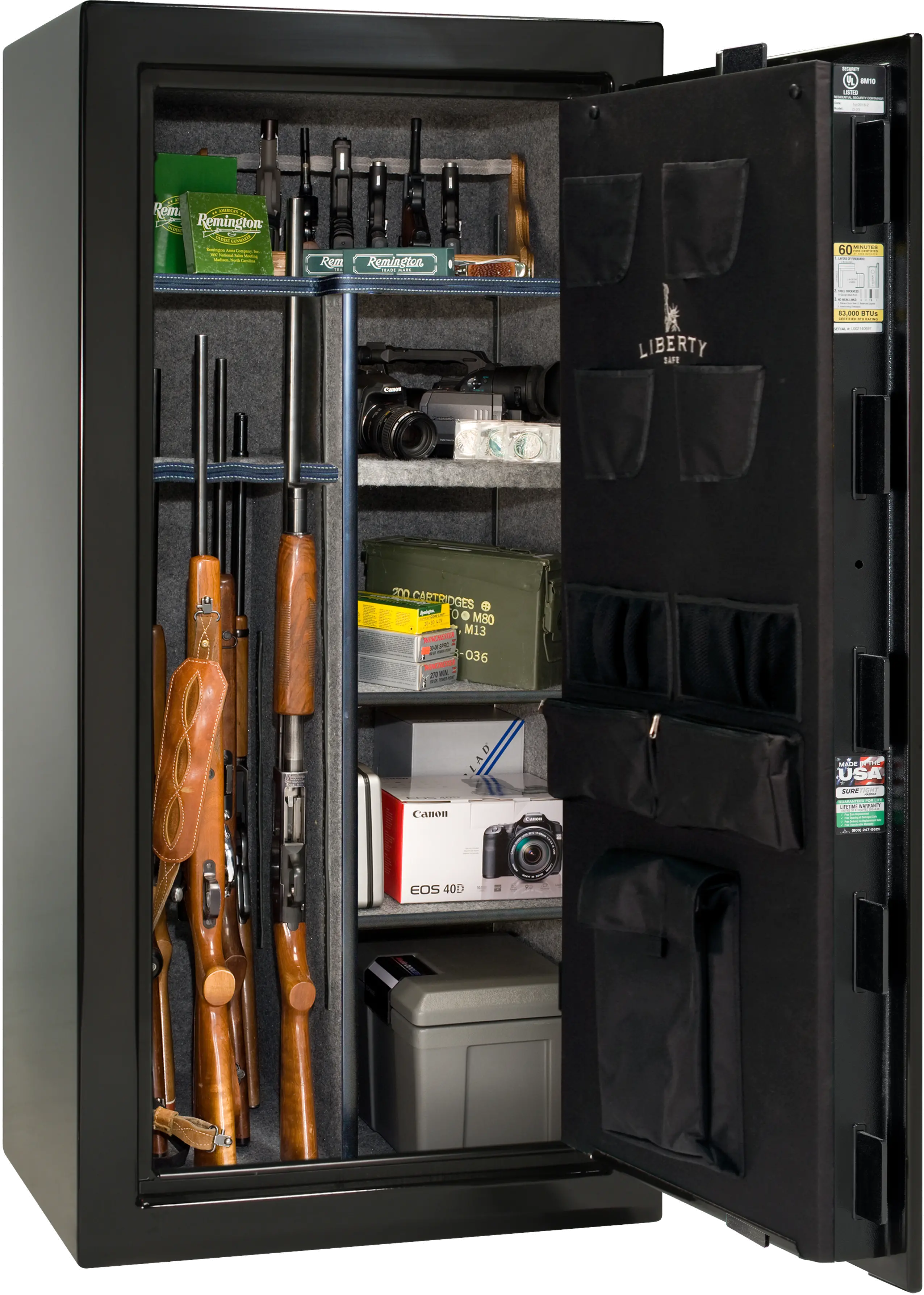 Liberty Black Gloss Patriot 30 Gun Safe-2
