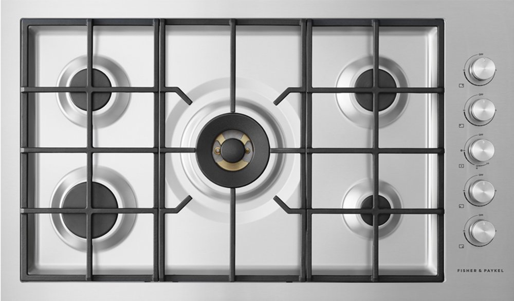 Fisher and Paykel Contemporary LP Cooktop - Stainless Steel 36 Inch