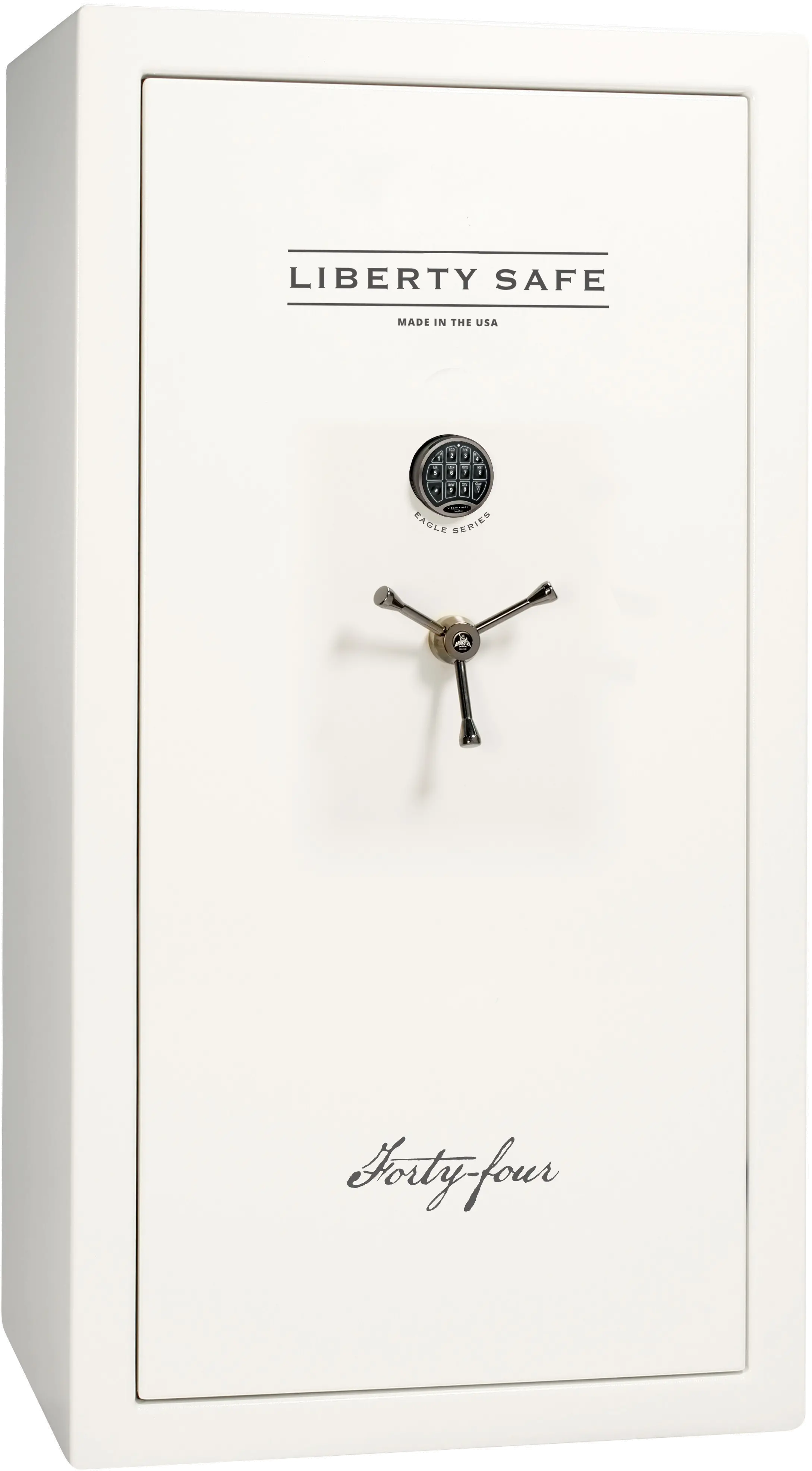 Liberty White Gloss Eagle 44 Gun Safe-1