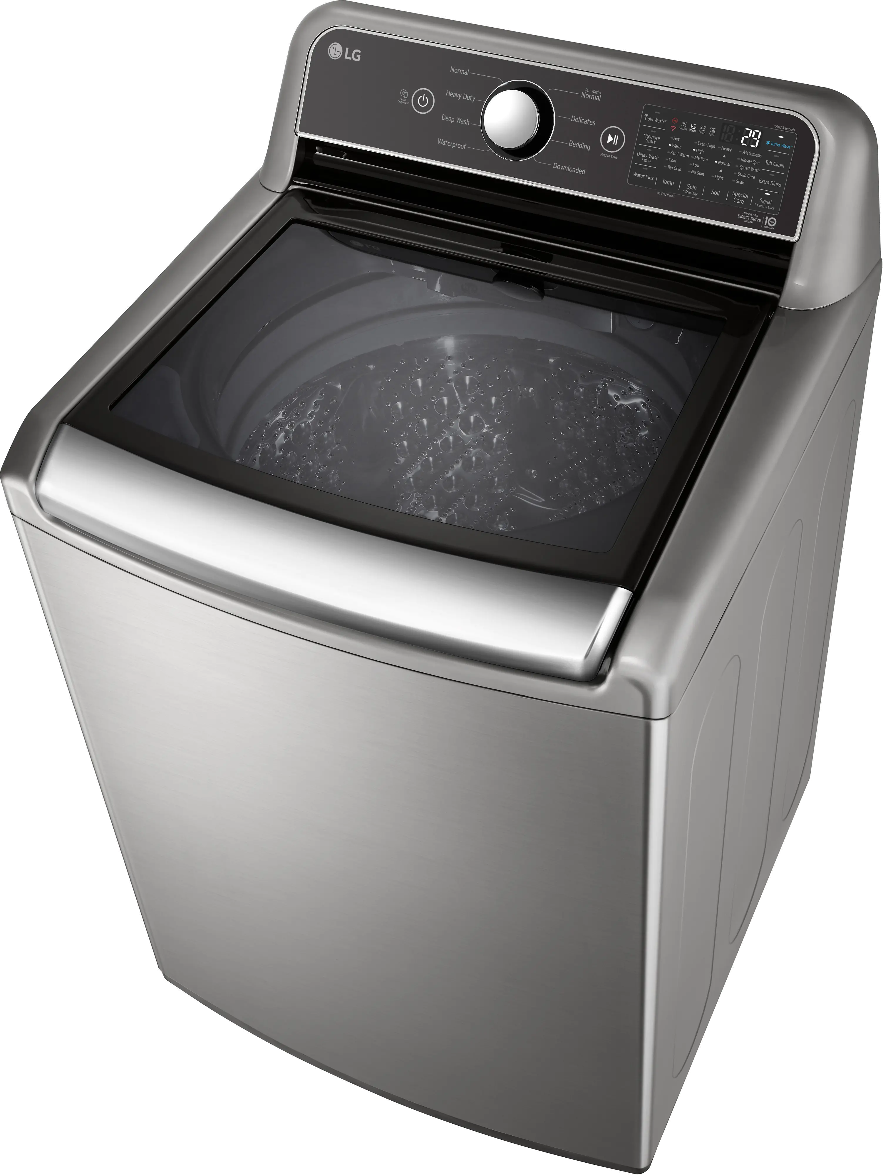 WT7400CV LG 5.5 cu ft Top Load Washer - Graphite Steel, 7400V-3