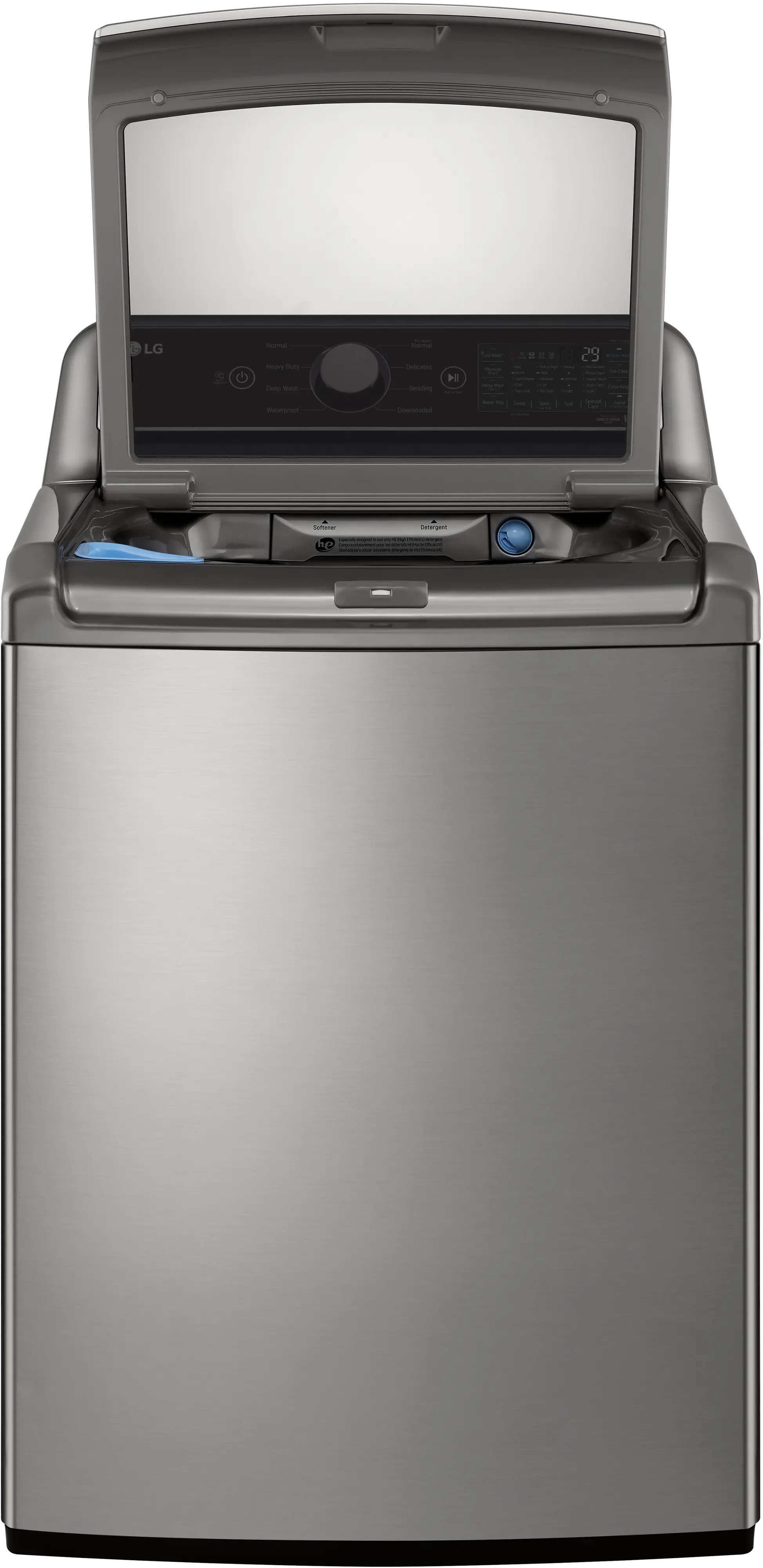 WT7400CV LG 5.5 cu ft Top Load Washer - Graphite Steel, 7400V-7