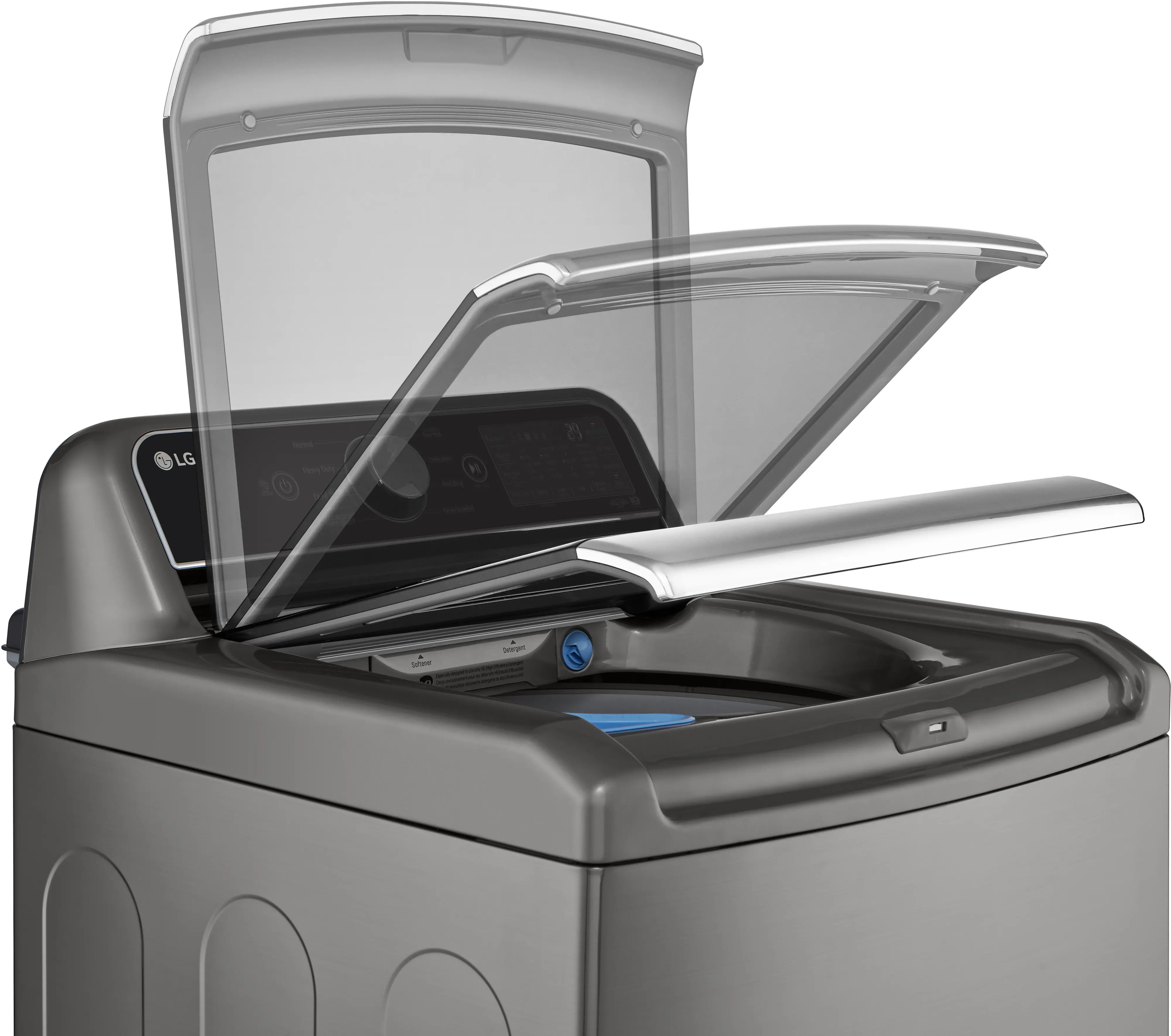 WT7400CV LG 5.5 cu ft Top Load Washer - Graphite Steel, 7400V-8