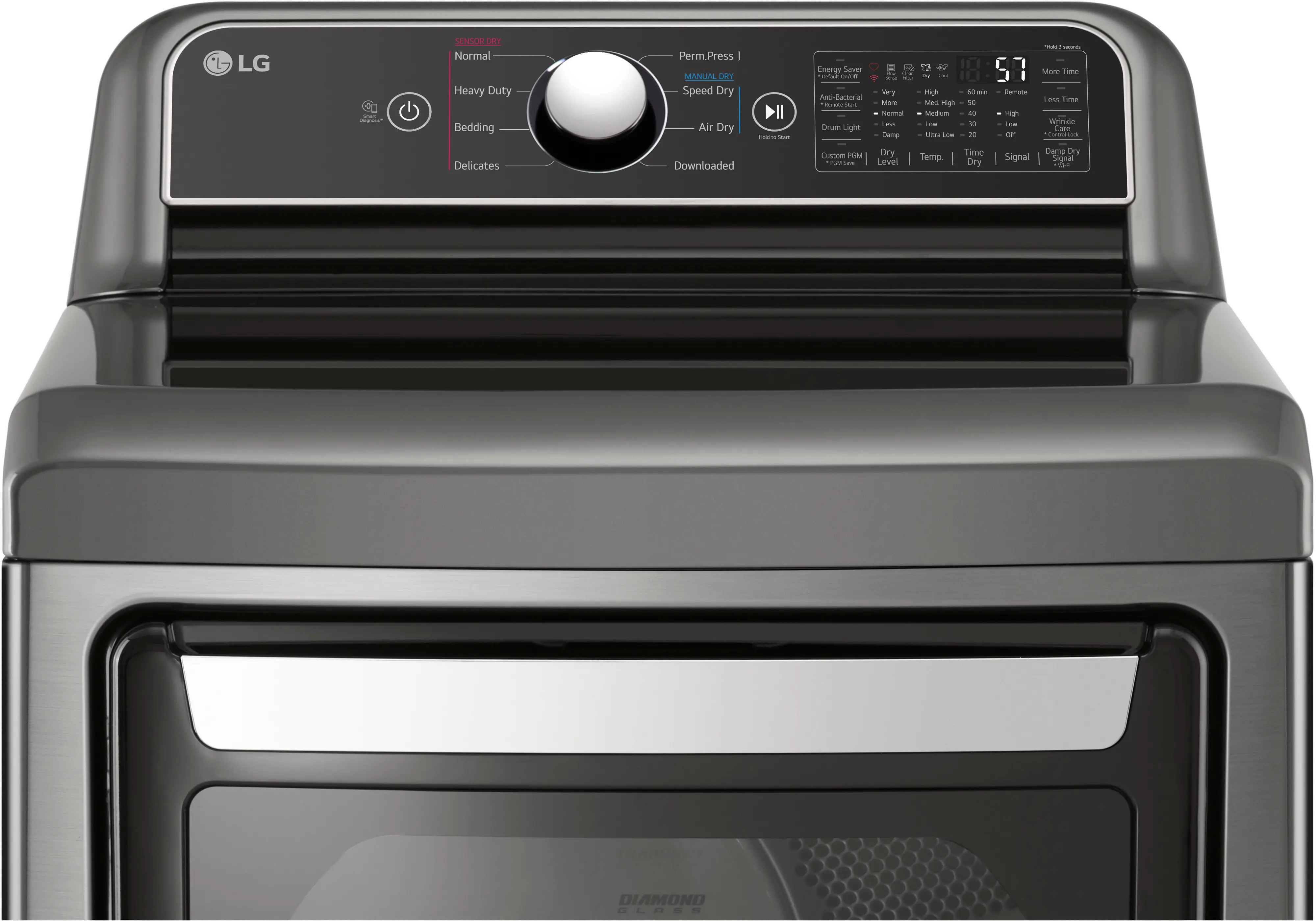 DLG7401VE LG 7.4 cu ft Gas Dryer - Graphite Steel-3