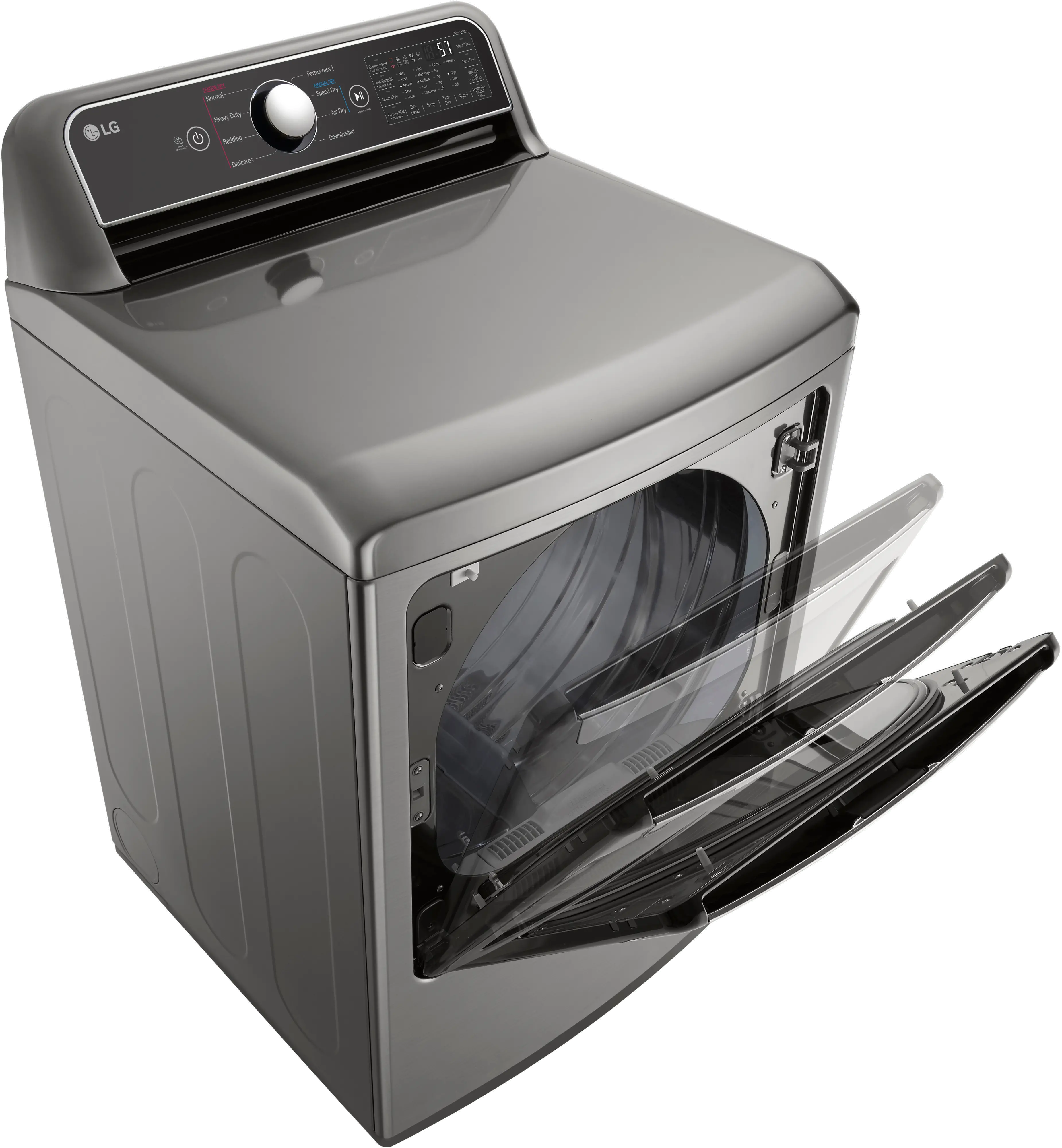 DLG7401VE LG 7.4 cu ft Gas Dryer - Graphite Steel-4