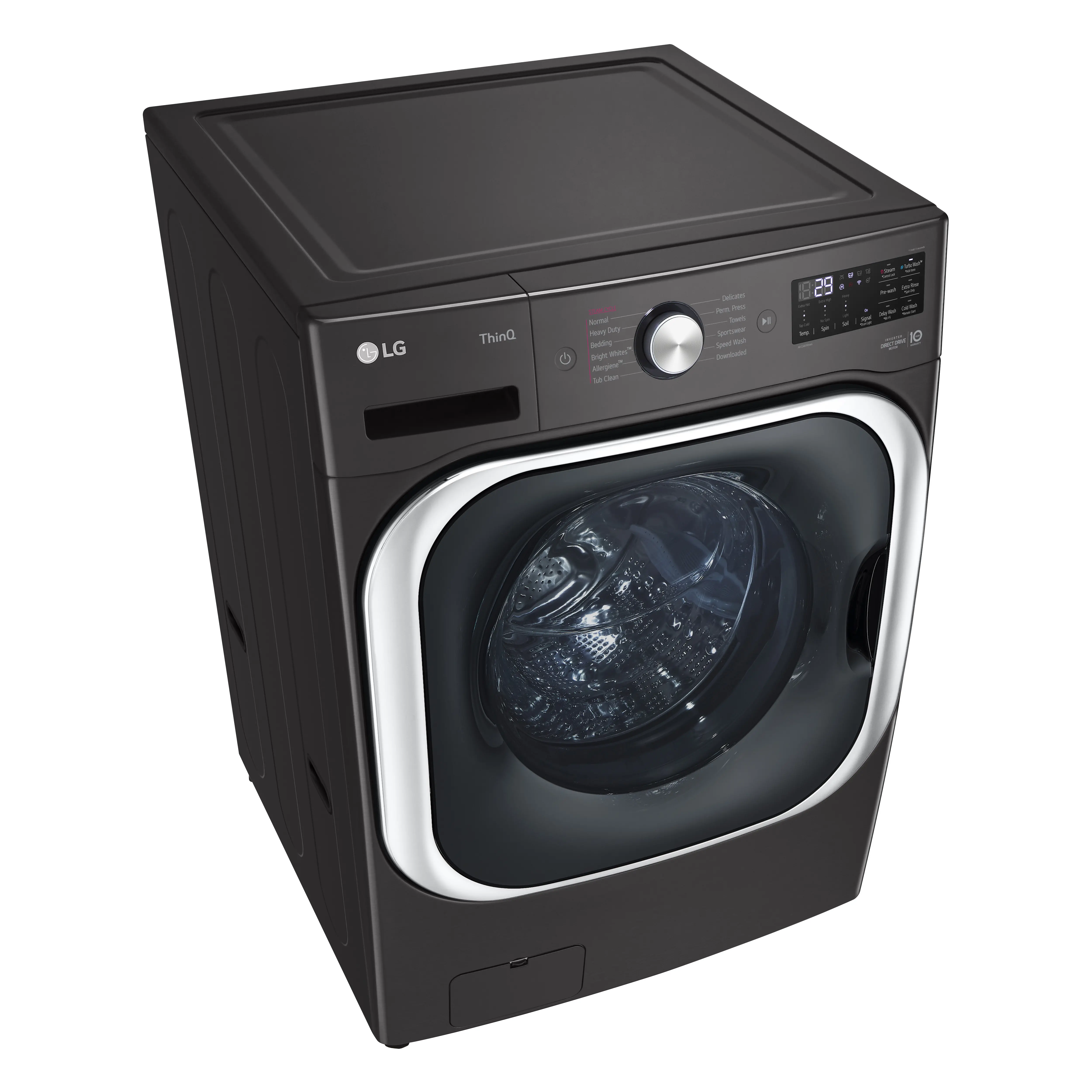 WM8900HBA LG 5.2 cu ft Front Load Washer - Black Steel-8