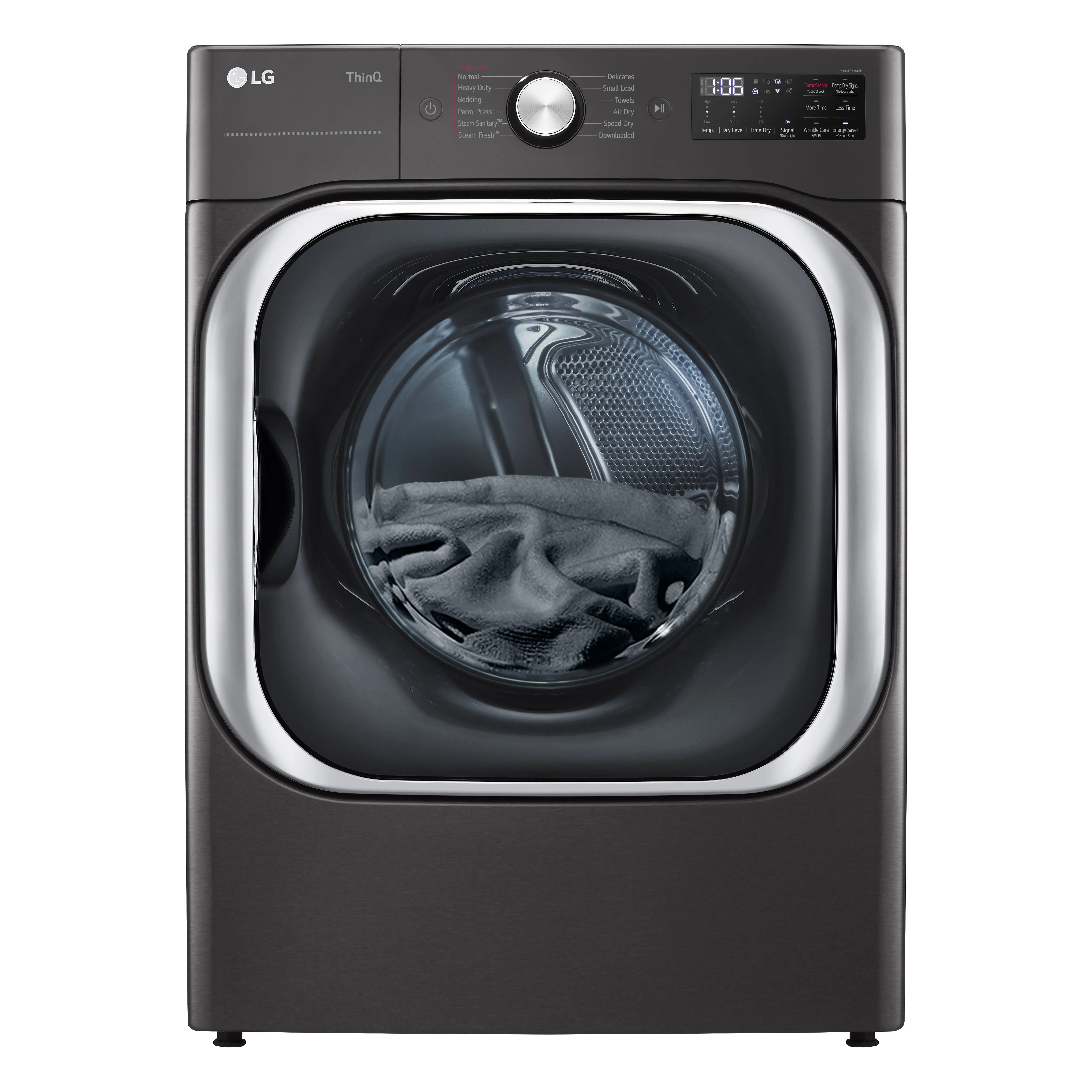 DLEX8900B LG 9 cu ft Electric Dryer - Black Steel 8900B-3