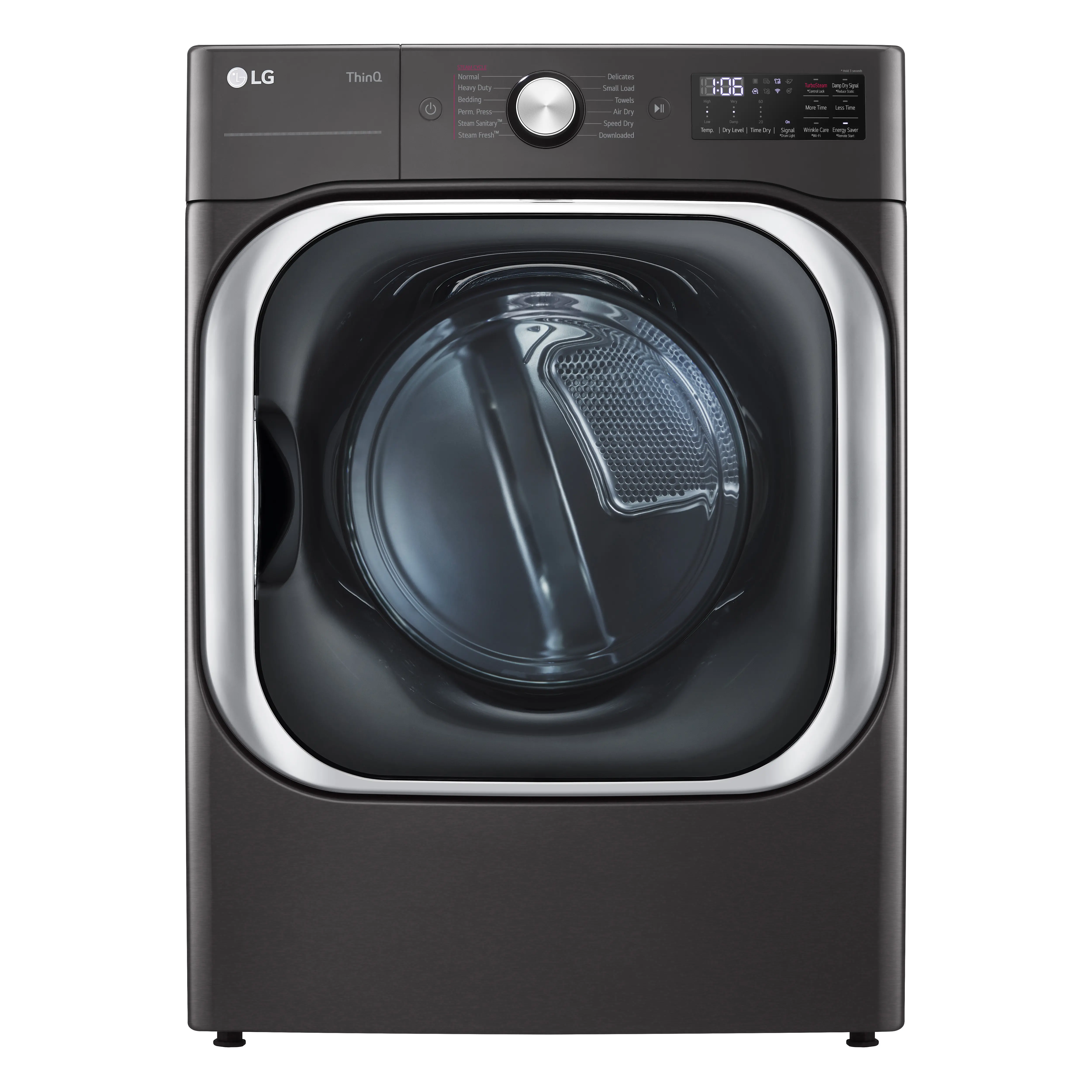 DLGX8901B LG 9 cu ft Gas Dryer - Black Steel 8900B-1
