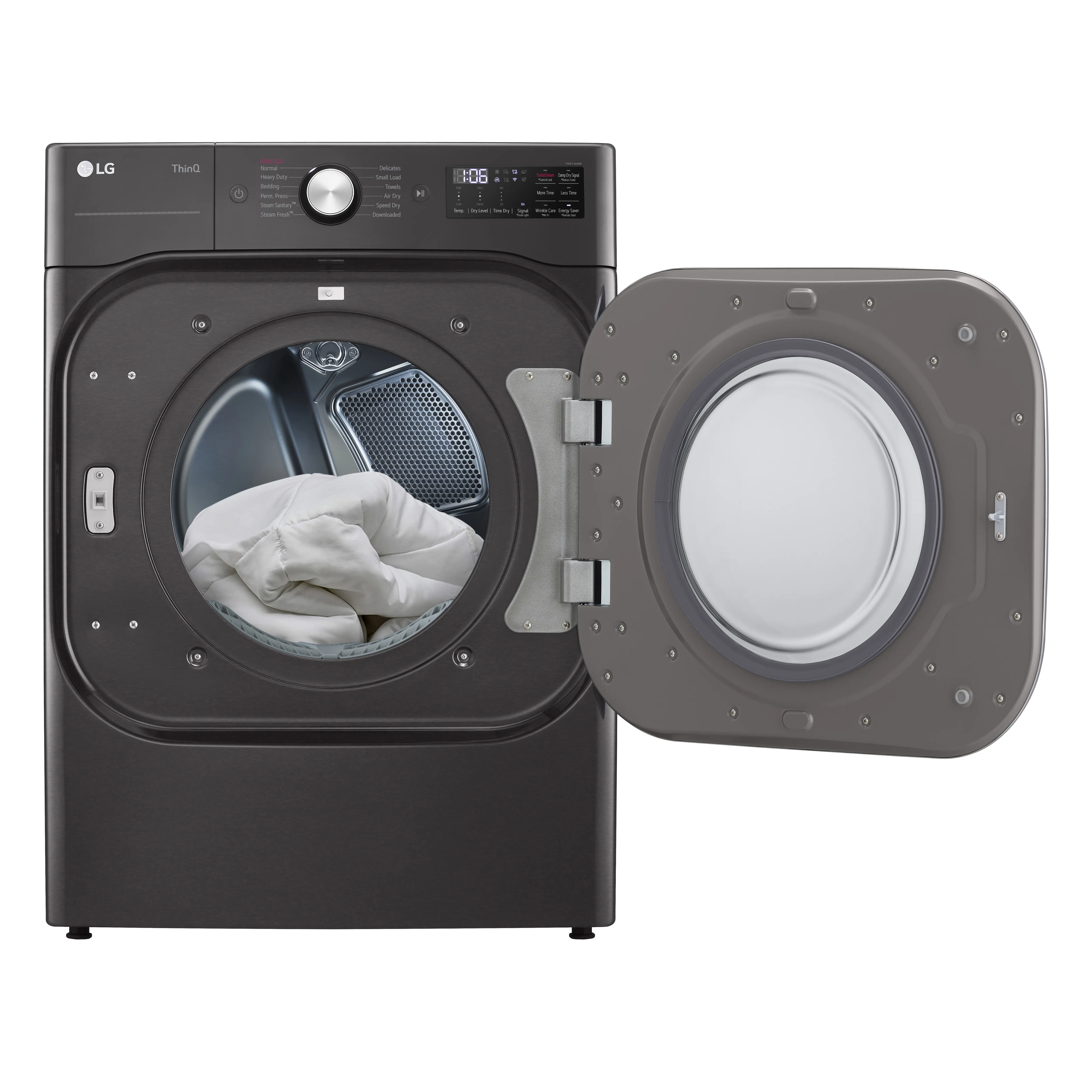 DLGX8901B LG 9 cu ft Gas Dryer - Black Steel 8900B-4