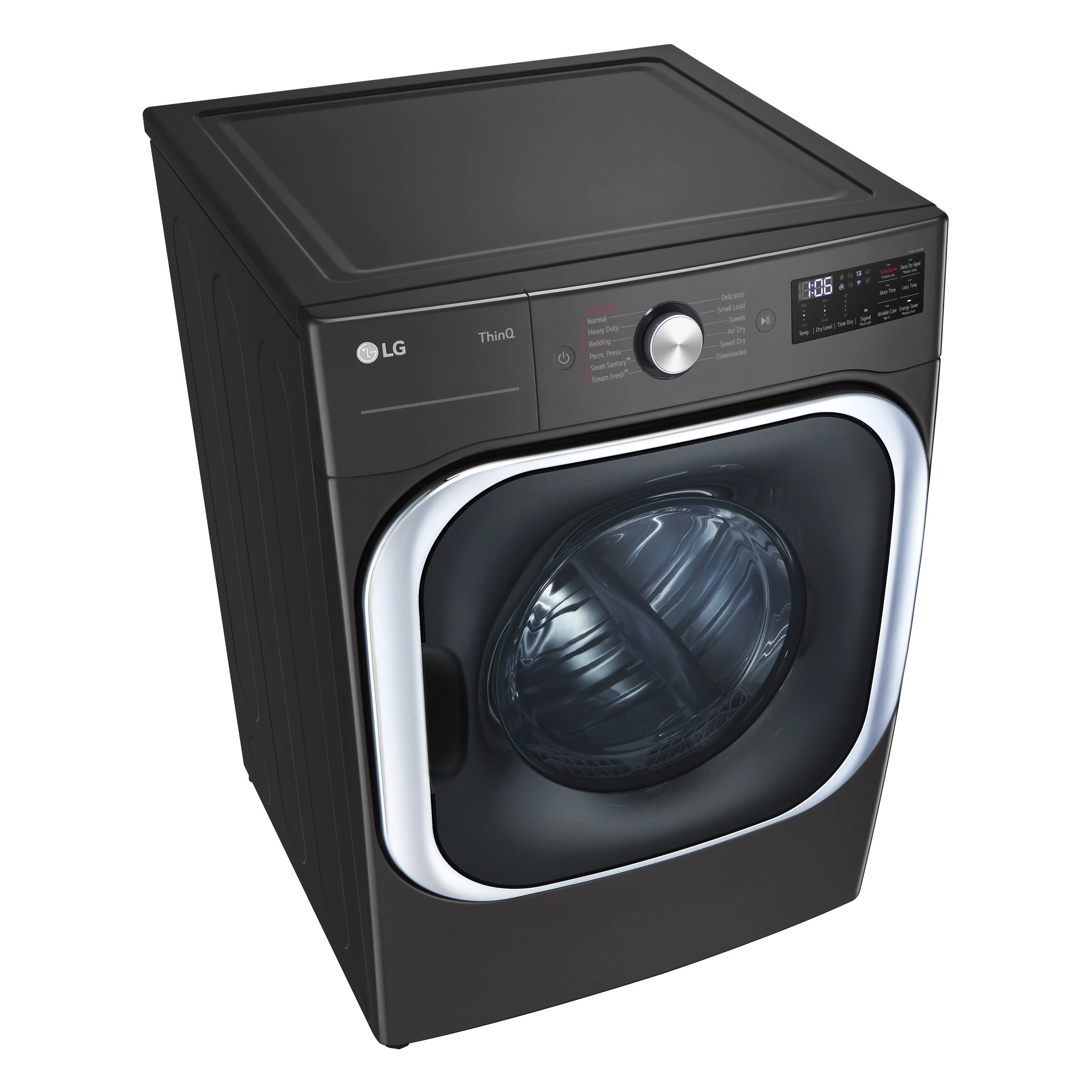DLGX8901B LG 9 cu ft Gas Dryer - Black Steel 8900B-5