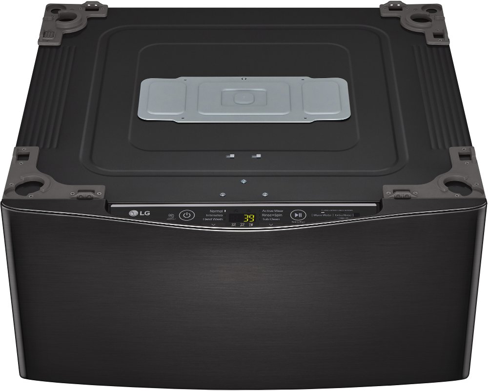 LG Sidekick 1.0 cu ft Pedestal Washer - Black Steel