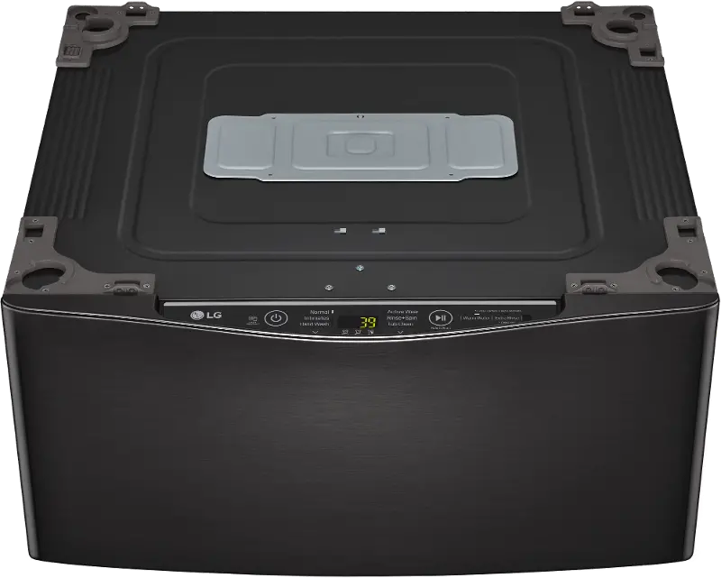 LG Sidekick 1.0 cu ft Pedestal Washer - Black Steel