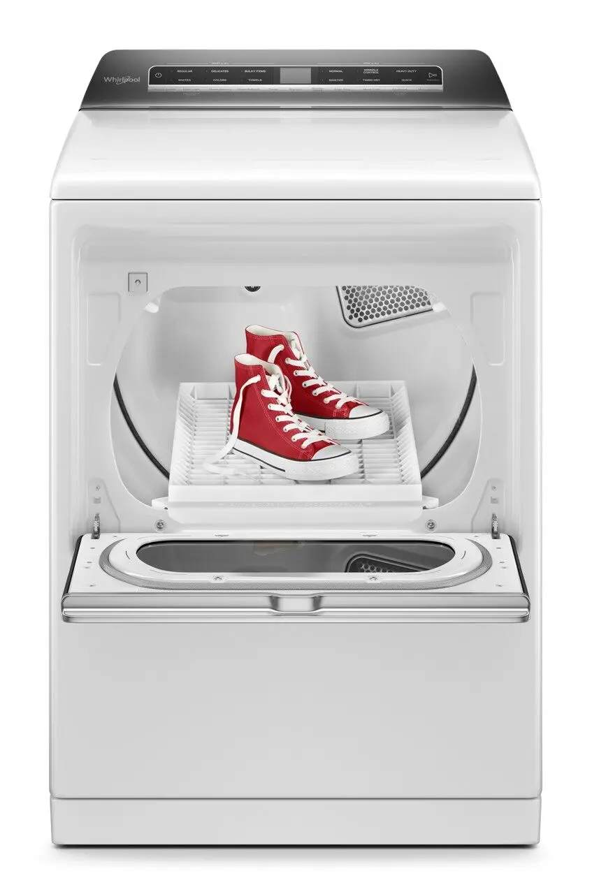 WGD8127LW Whirlpool 7.4 cu ft Gas Dryer - White W8127-3