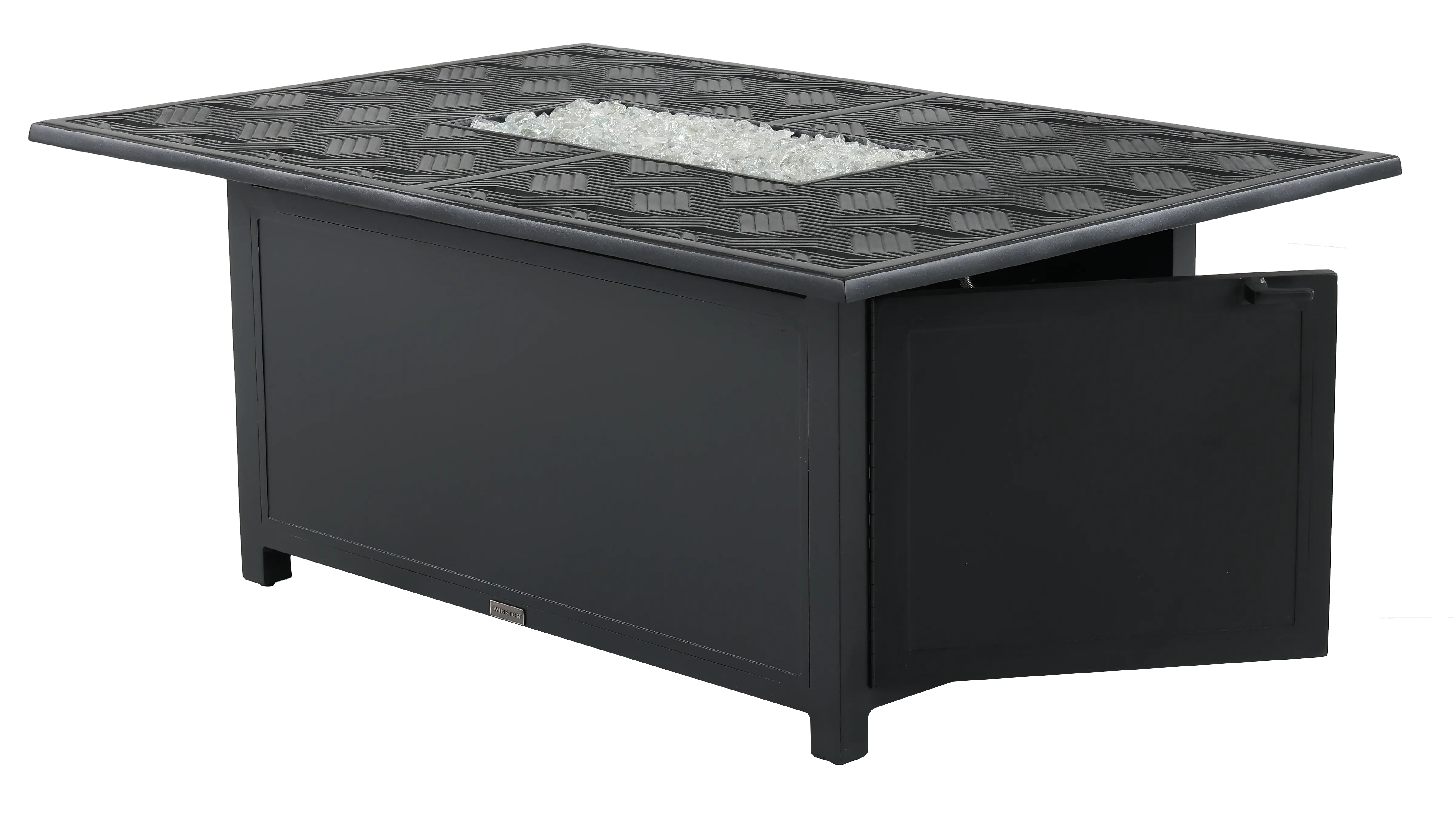 Palazzo Black Patio Firepit Table-4