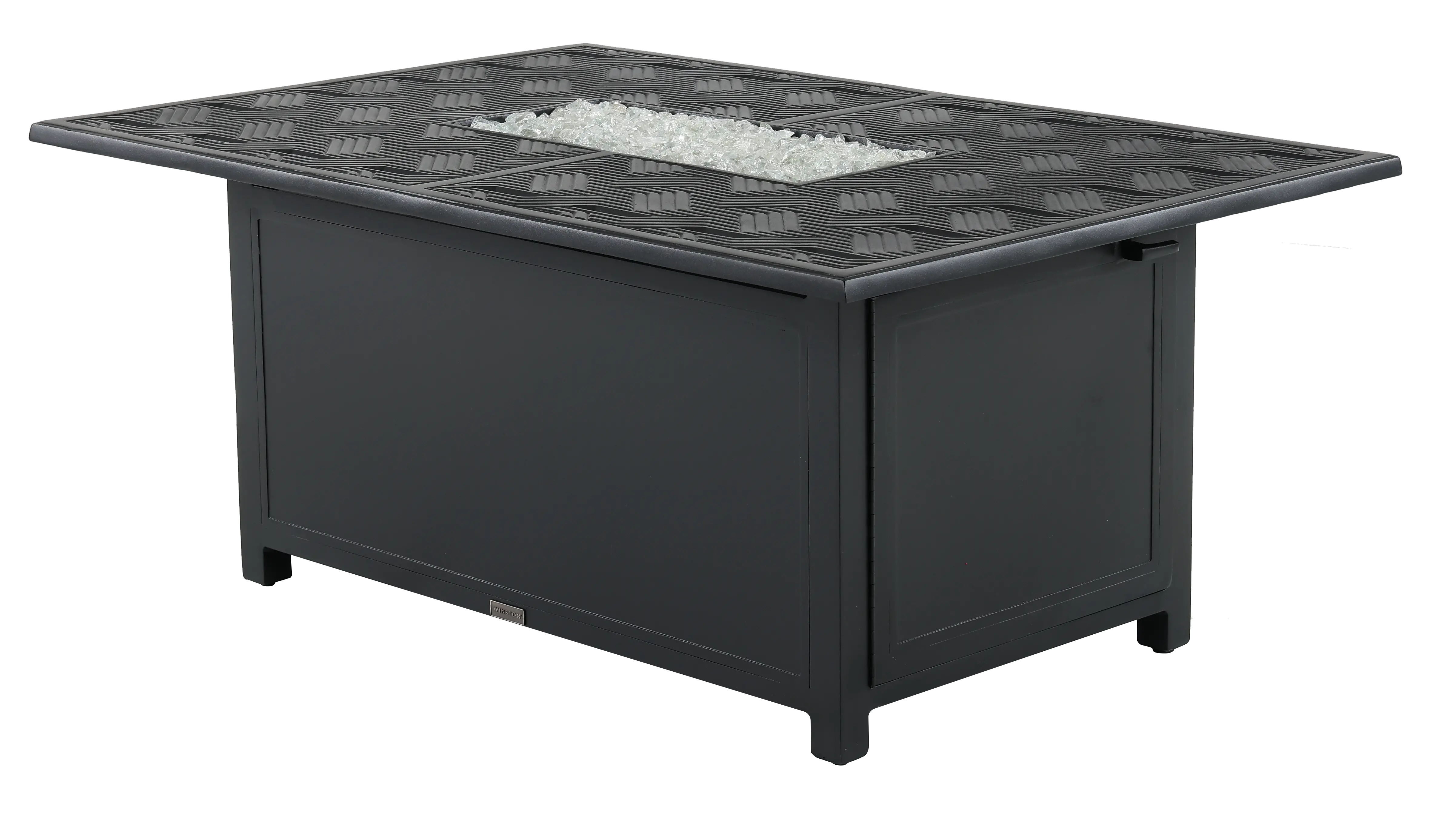 Palazzo Black Patio Firepit Table-5