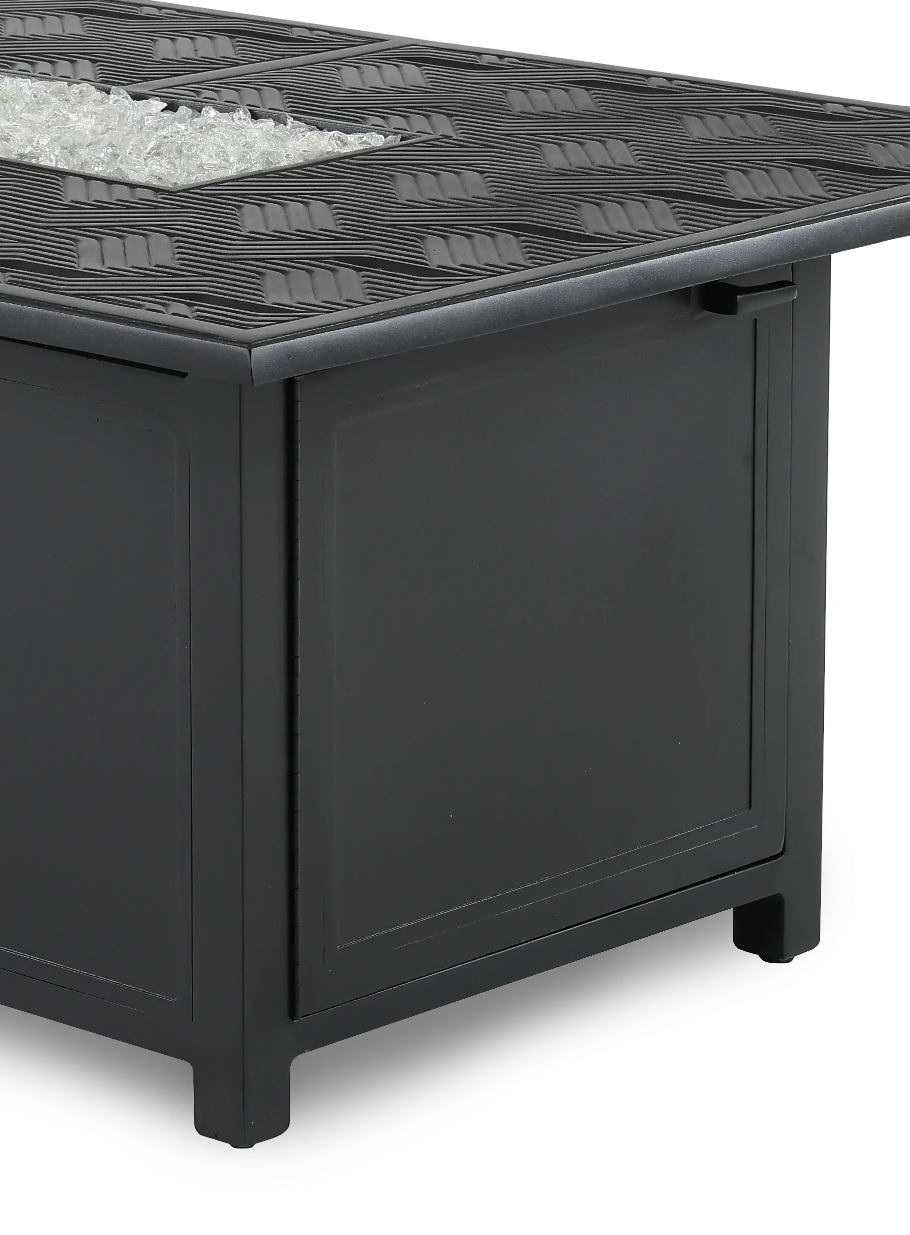 Palazzo Black Patio Firepit Table-7