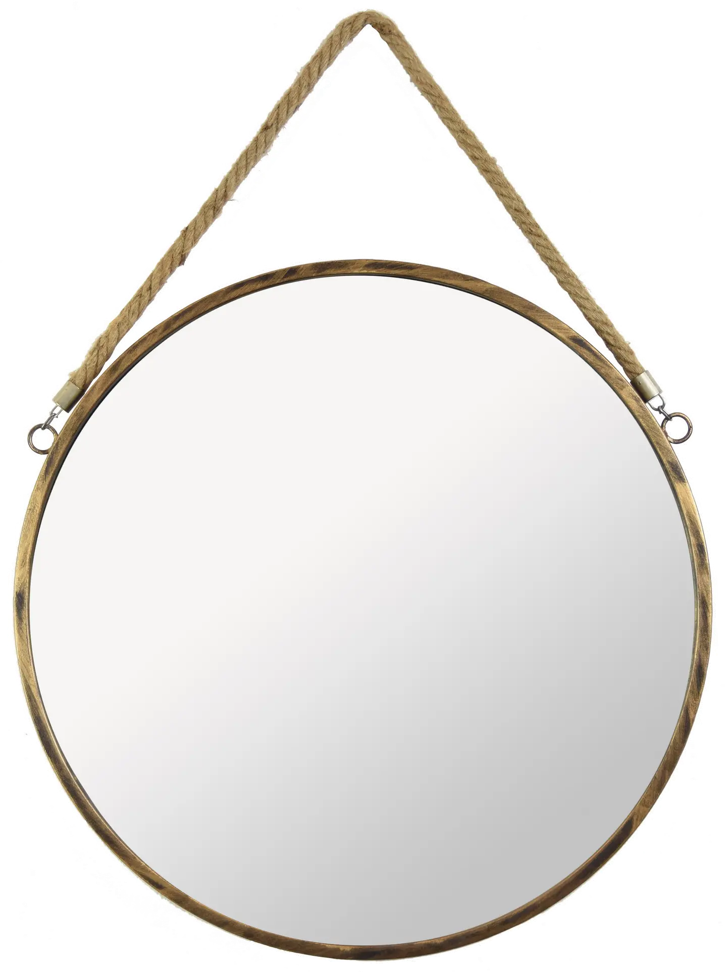 Bronze Metal Round Mirror-1